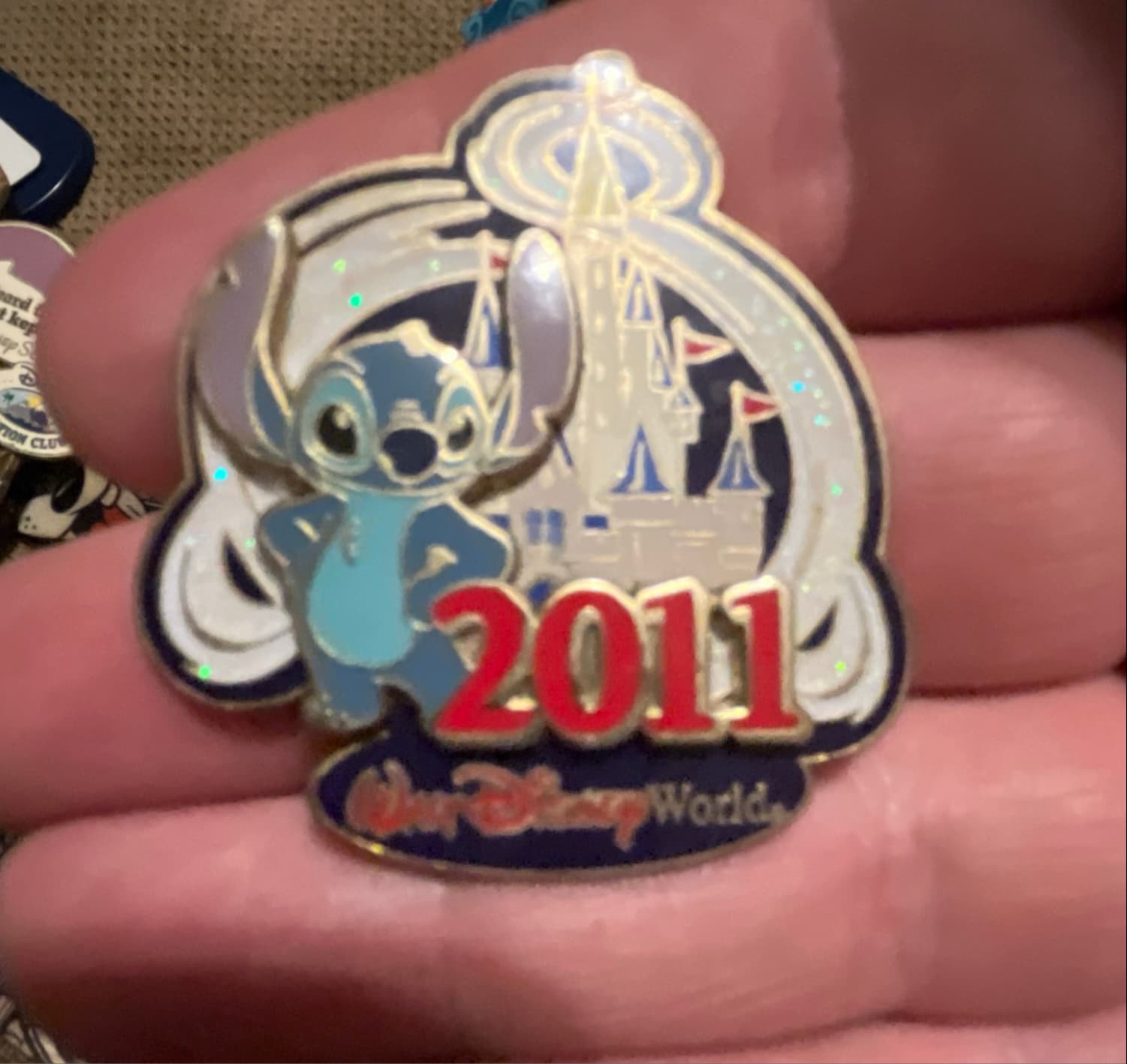 WDW - 2011 Cinderella Castle - Stitch front