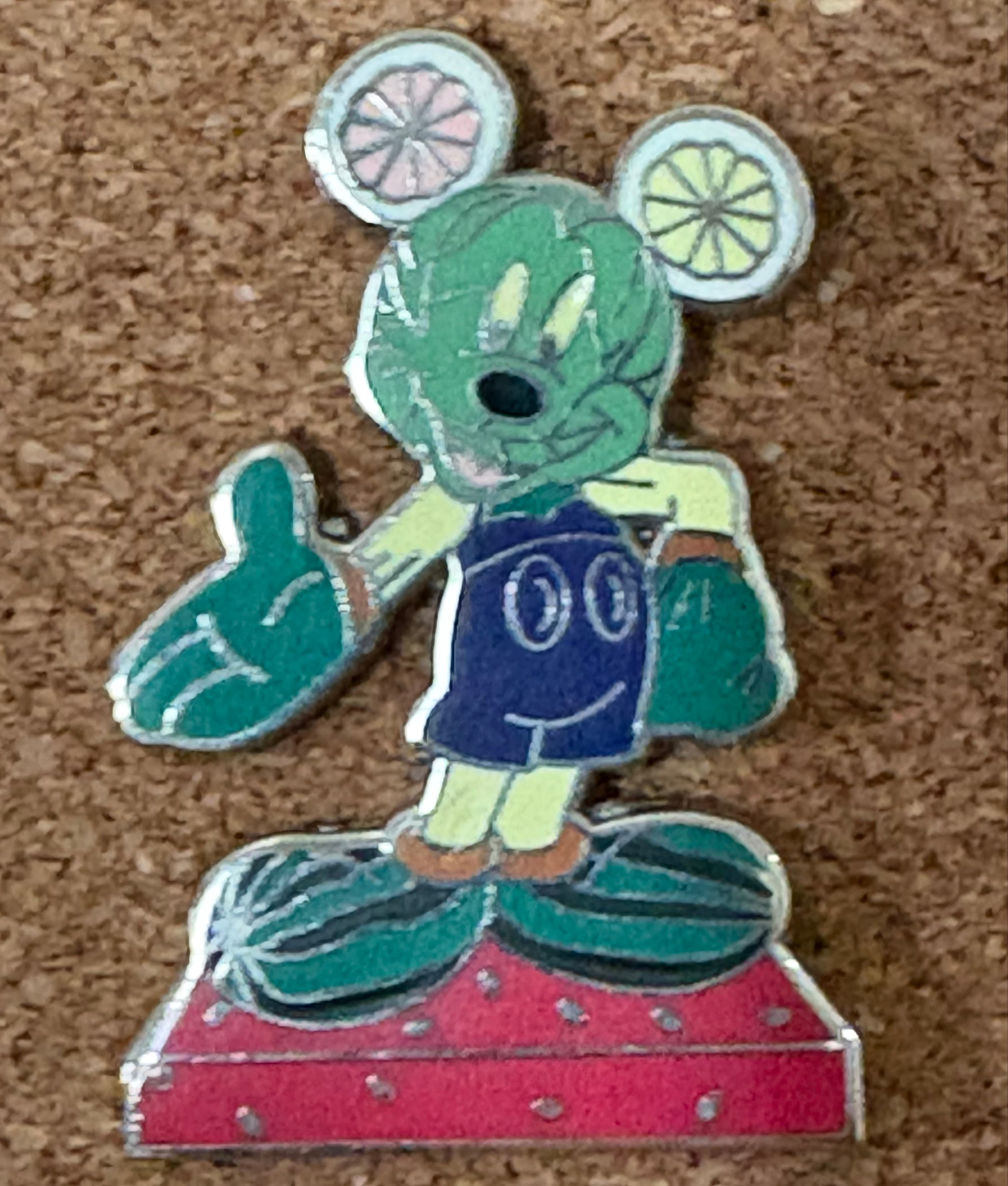 Mickey Mouse garden fruit vegetable pin front
