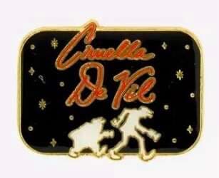 Loungefly Villains Signature Mystery 101 Dalmatians Cruella Pin front