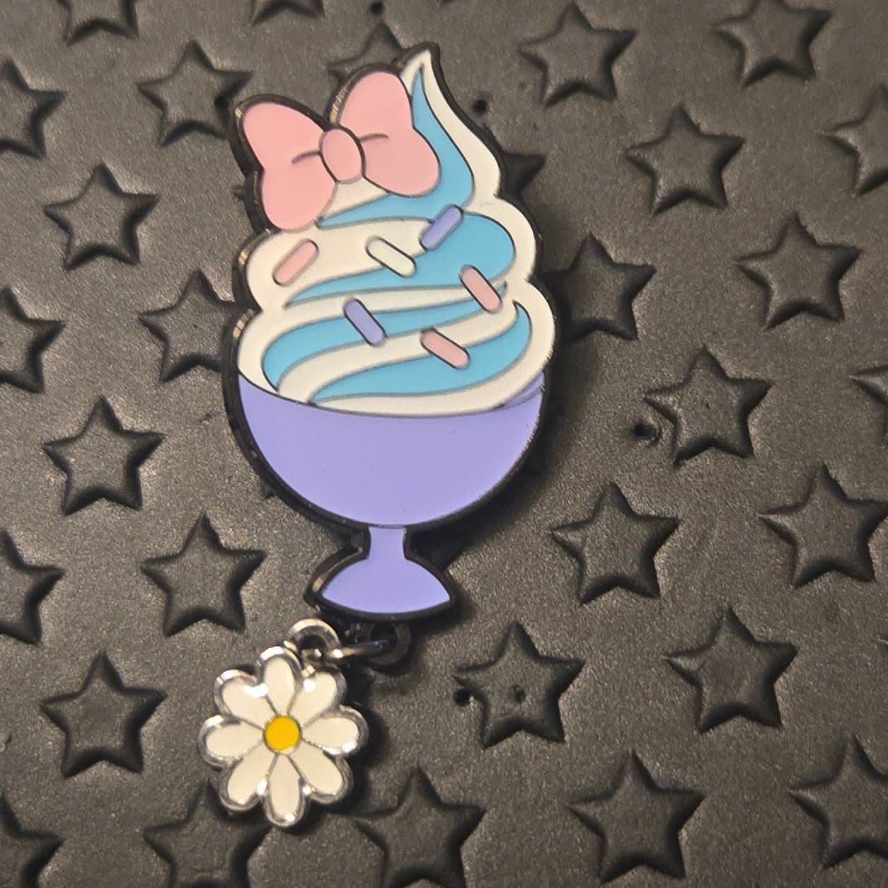 Daisy Duck Ice Cream Sundae with Dangling Daisy Charm front