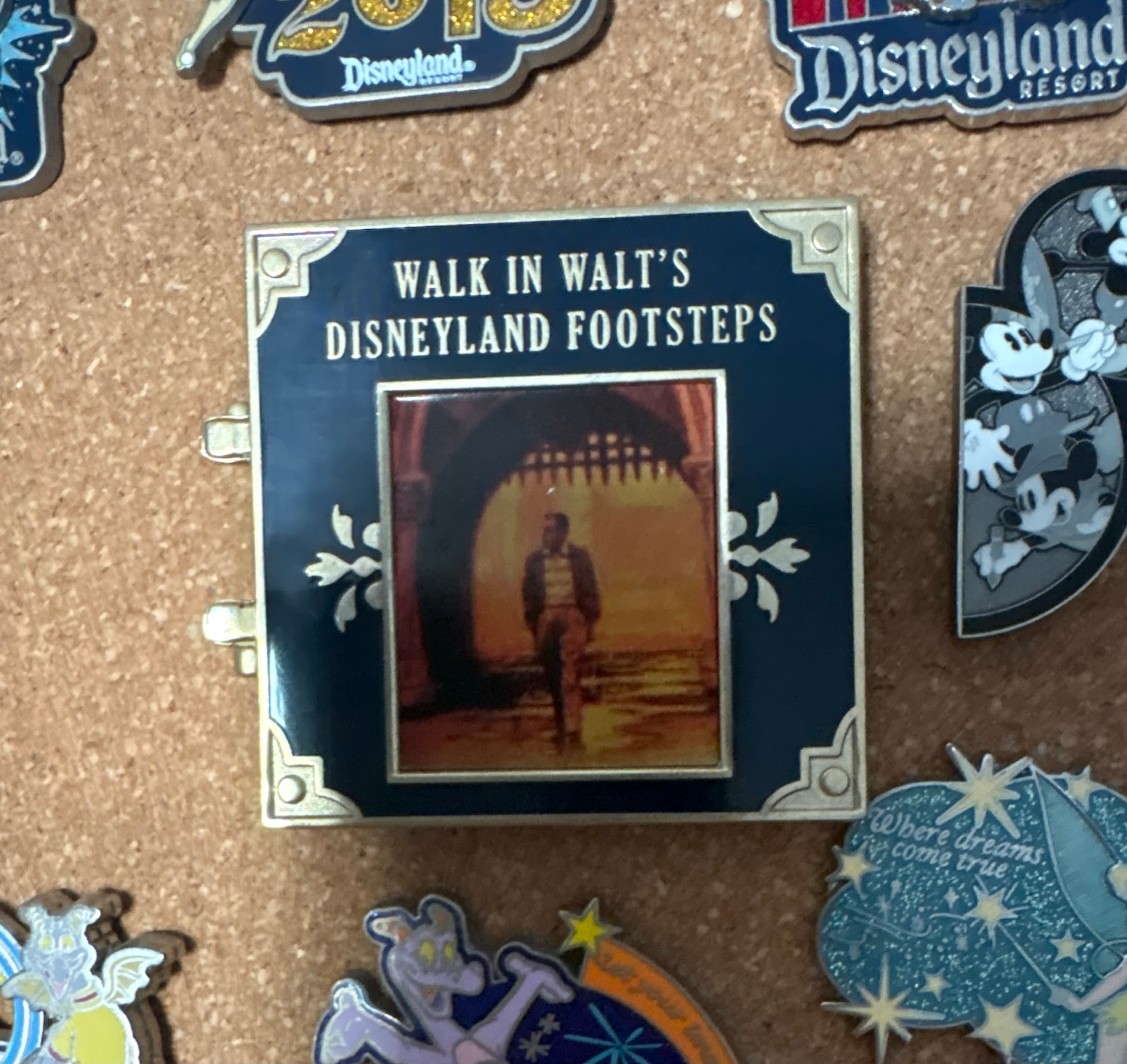 Walk in Walt's Disneyland Footsteps Tour Pin front