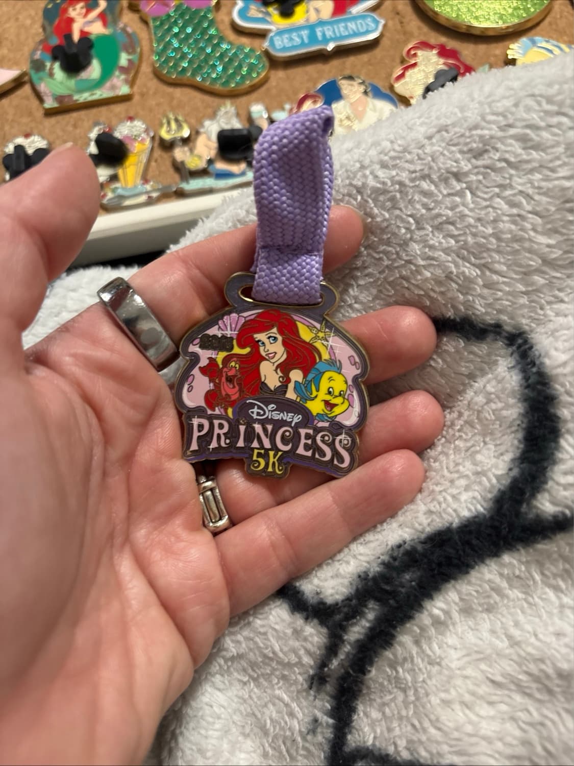 The Little Mermaid Ariel Disney Princess 5K Pin front