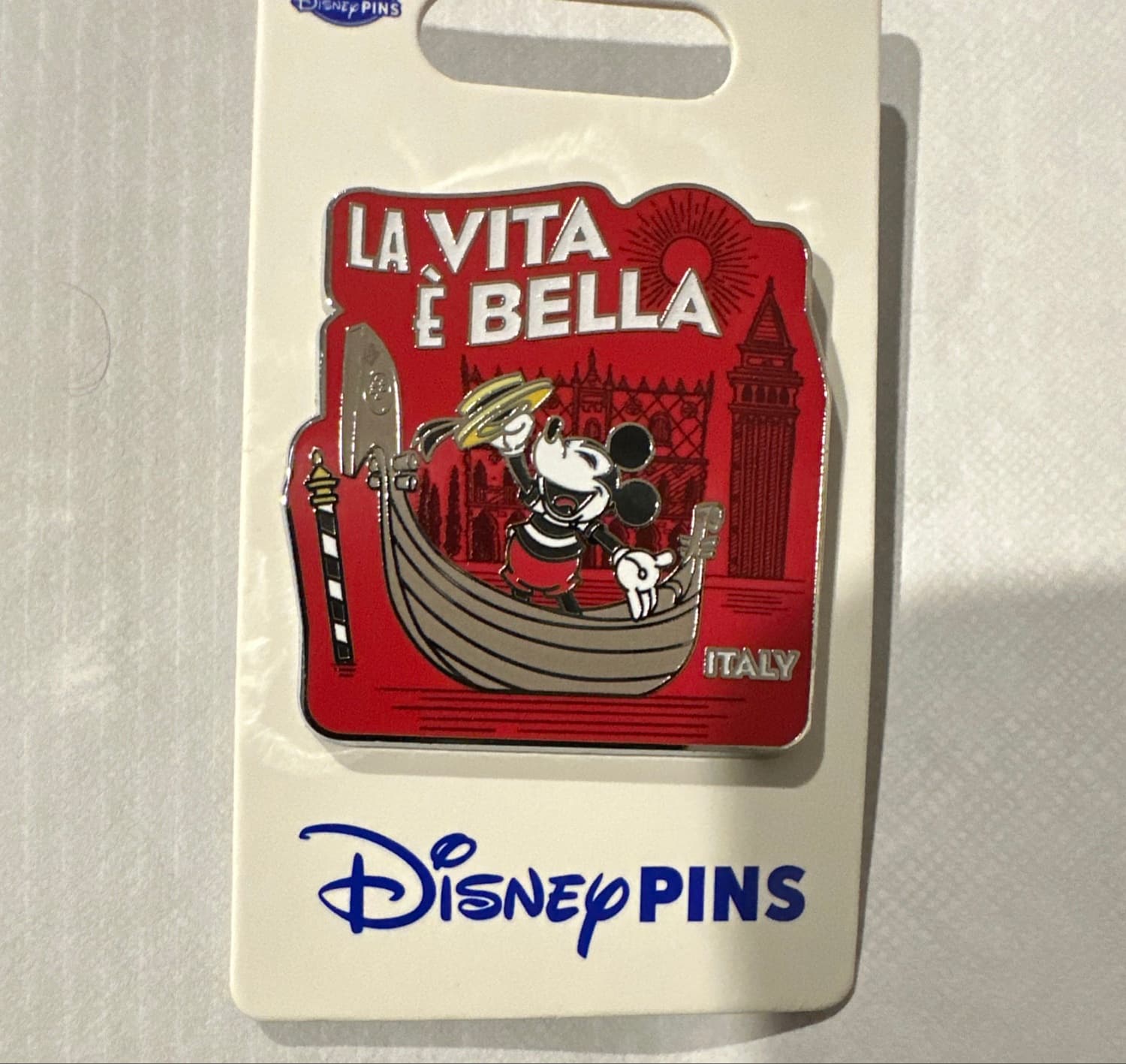 EPCOT World Showcase - La Vita è Bella - Mickey Mouse Italy Pin front