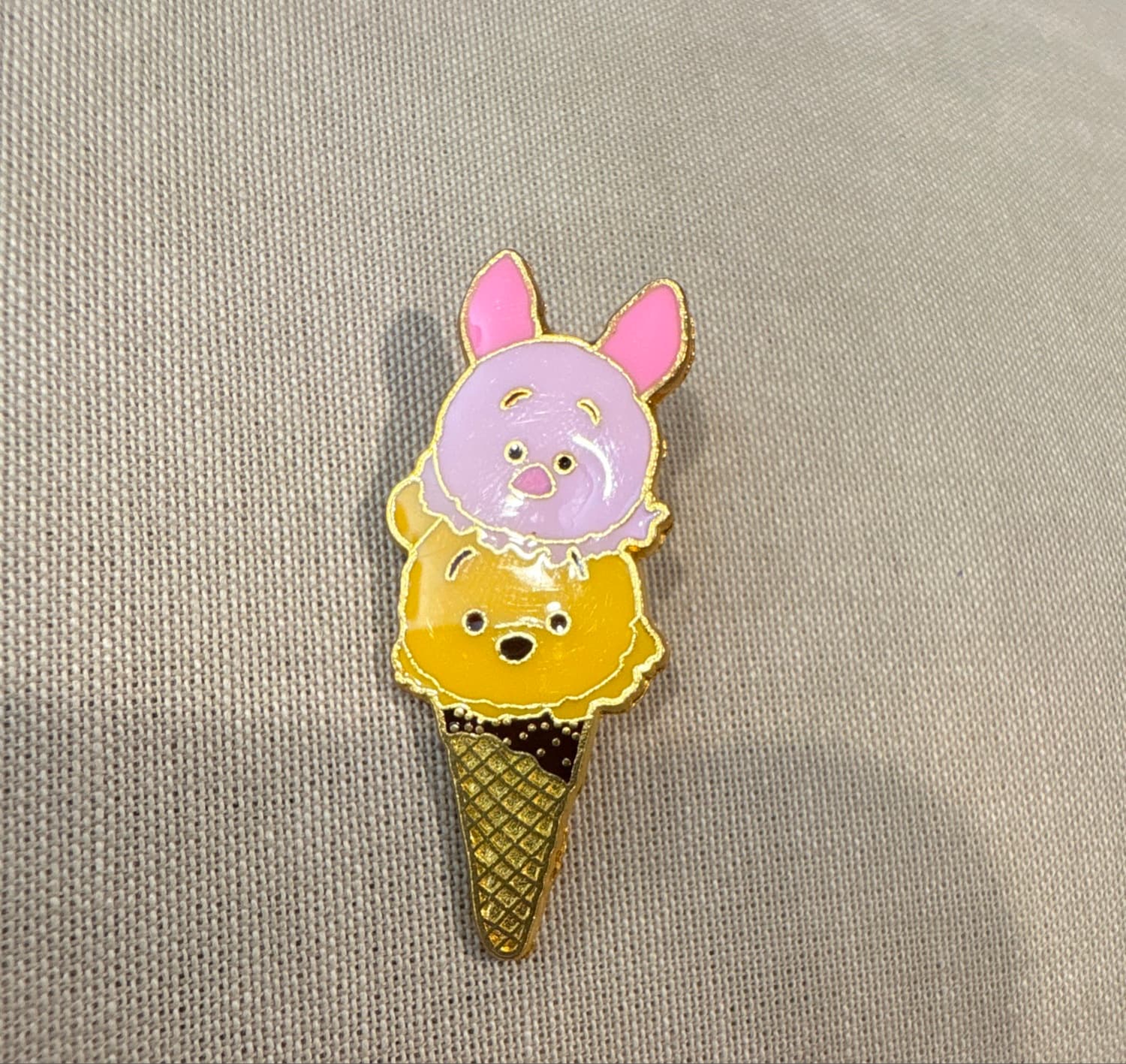 Piglet and Winnie the Pooh Ice Cream Cone front