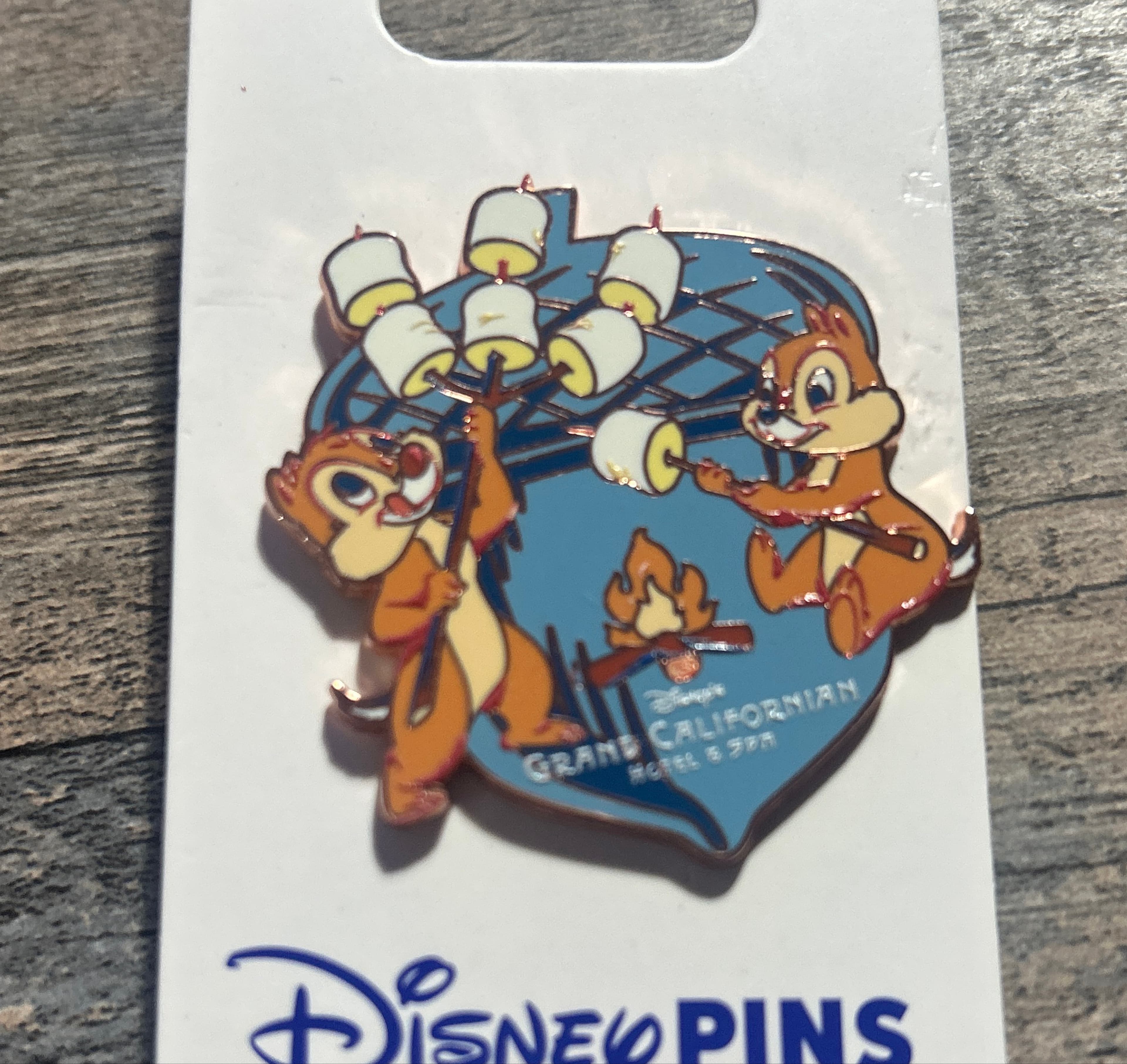 Chip 'n' Dale Roasting Marshmallows - Disney's Grand Californian Hotel & Spa front