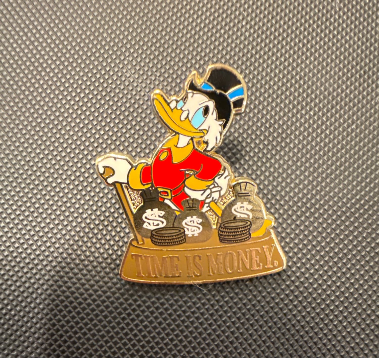Scrooge McDuck - Time Is Money Pin front
