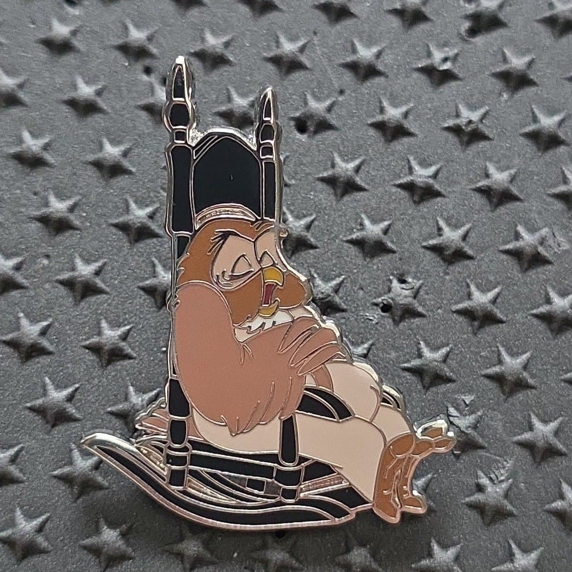 Winnie the Pooh Owl Sleeping in Rocking Chair front