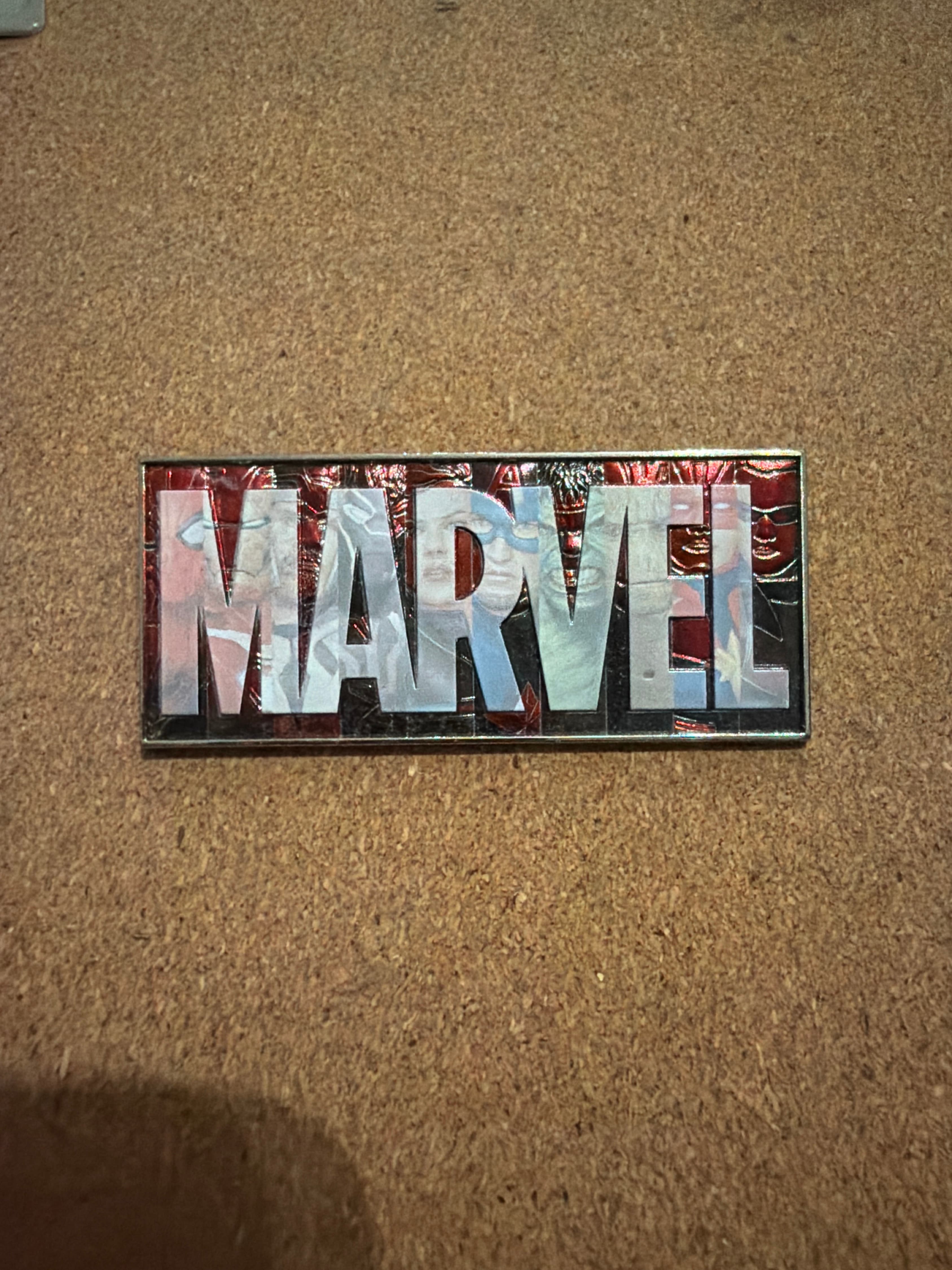 Marvel Logo with Characters front