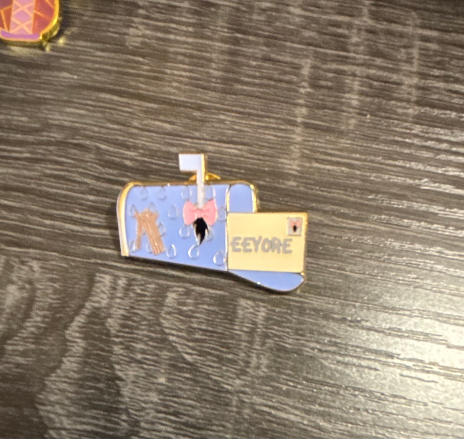 Loungefly Disney Winnie the Pooh Mailbox Blind Box Pin Set - Eeyore front