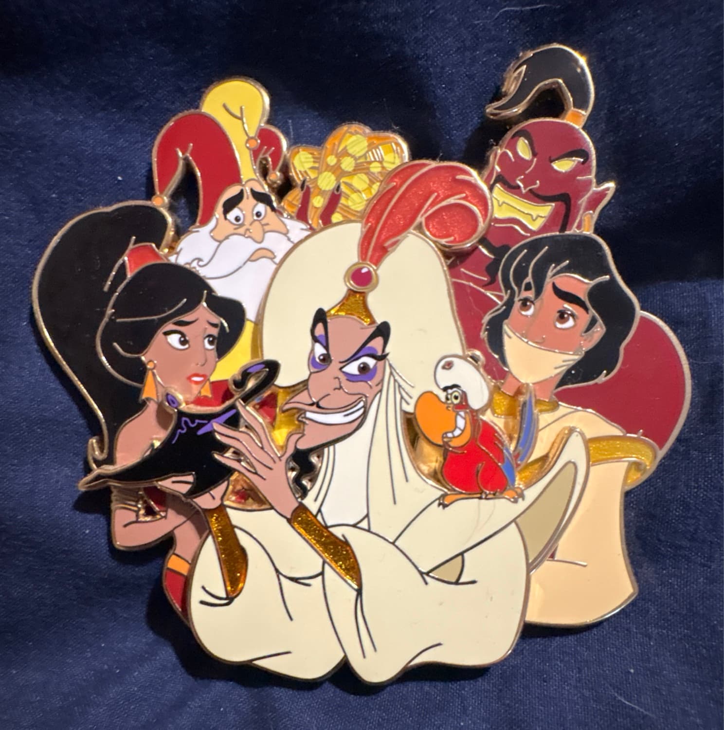 Aladdin cluster fantasy pin front