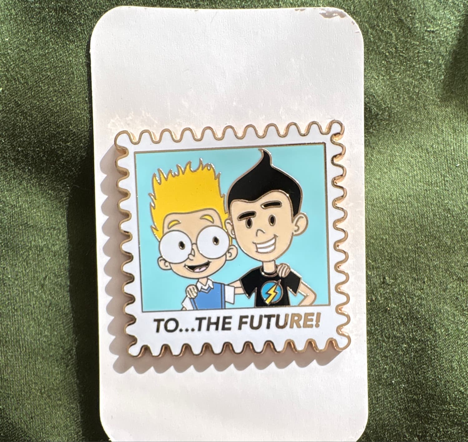 Lewis and Wilbur 'To...The Future!' Stamp front