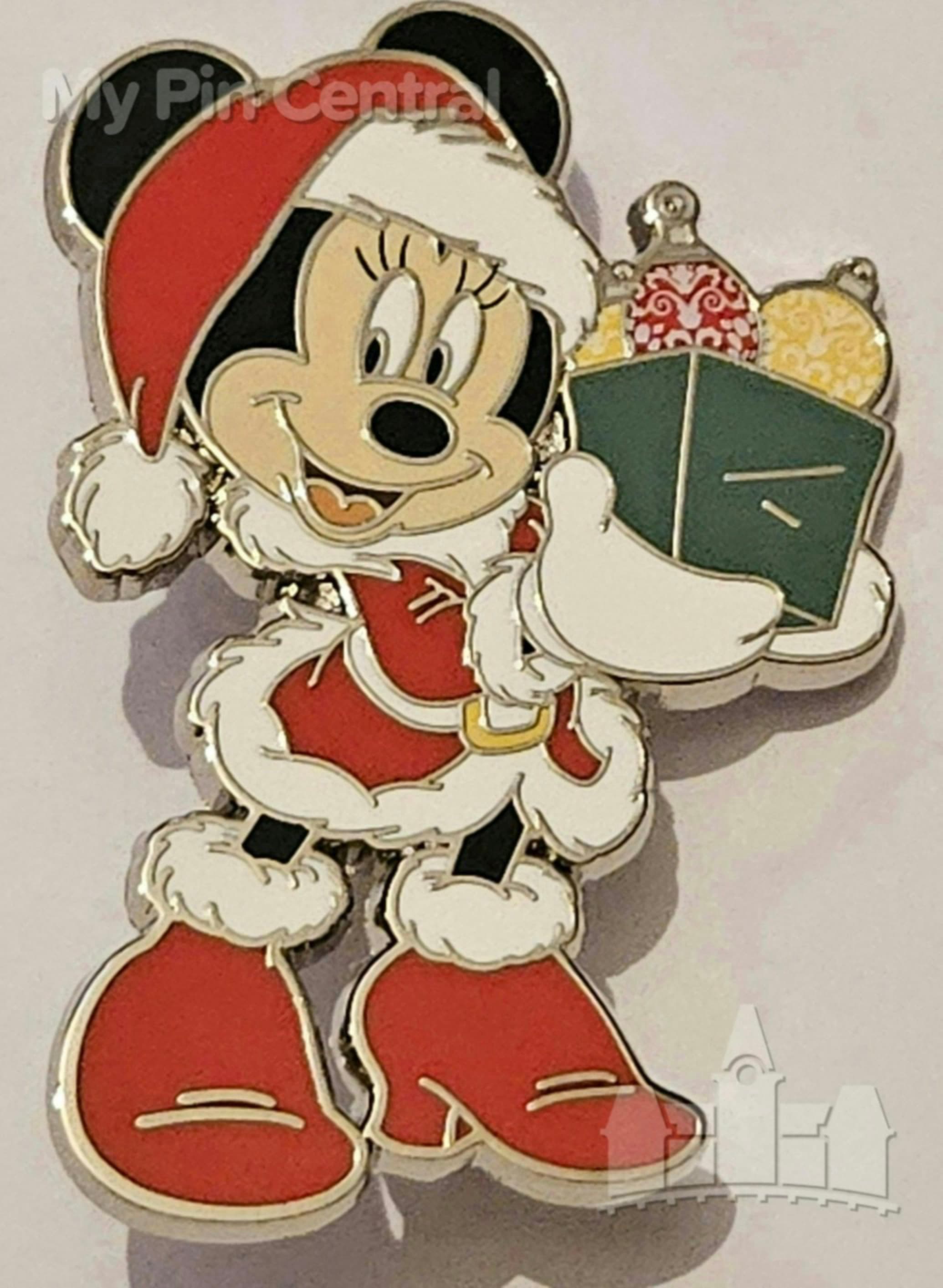 Santa Minnie - Holding Box of Tree Ornaments front
