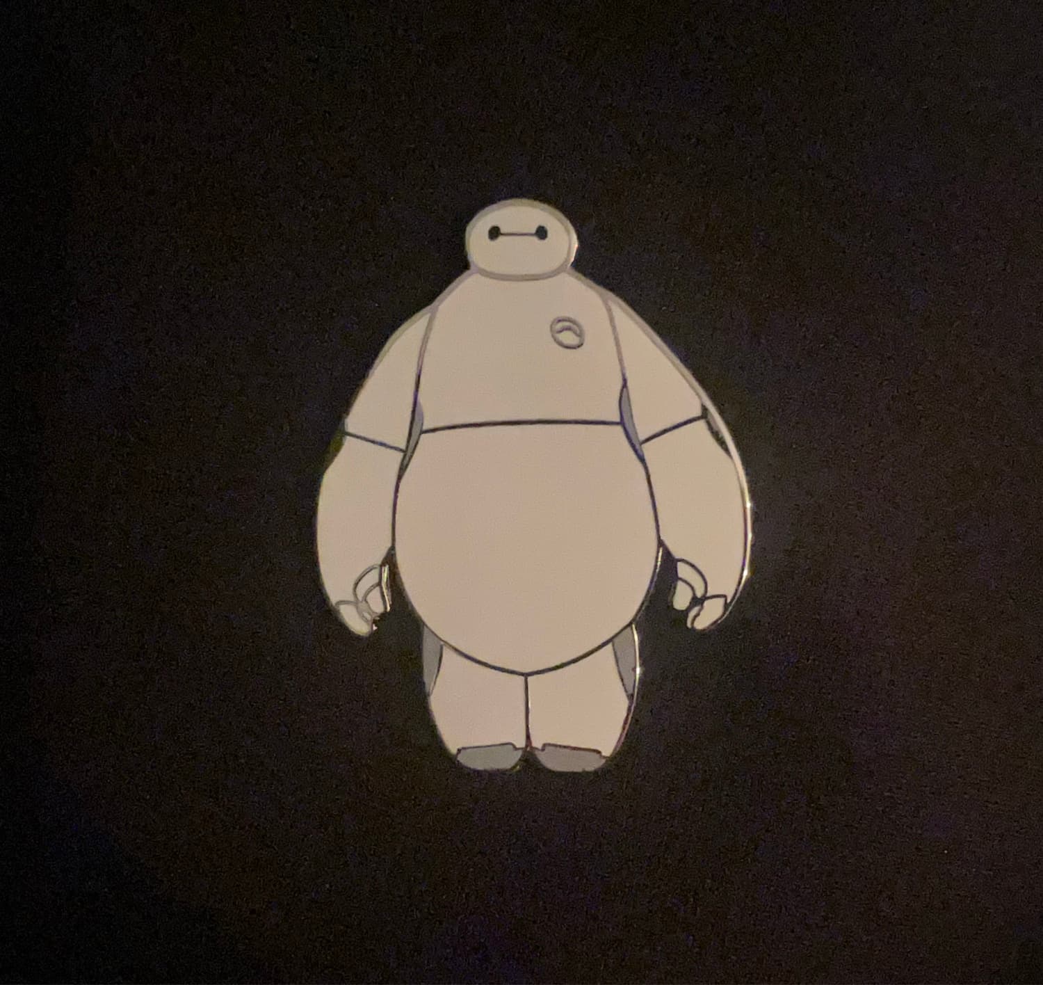 Baymax Standing Open Edition Pin front