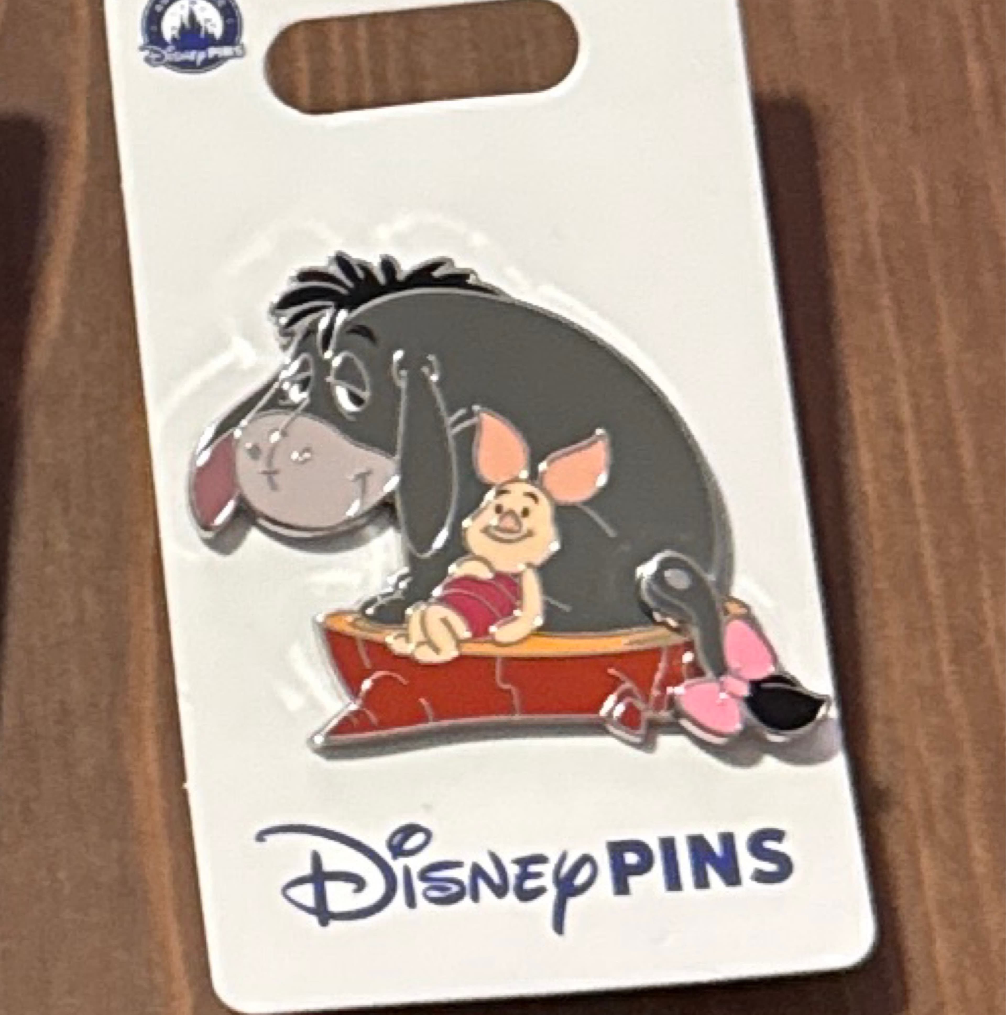 Eeyore and Piglet Swivel Pin - Winnie the Pooh front
