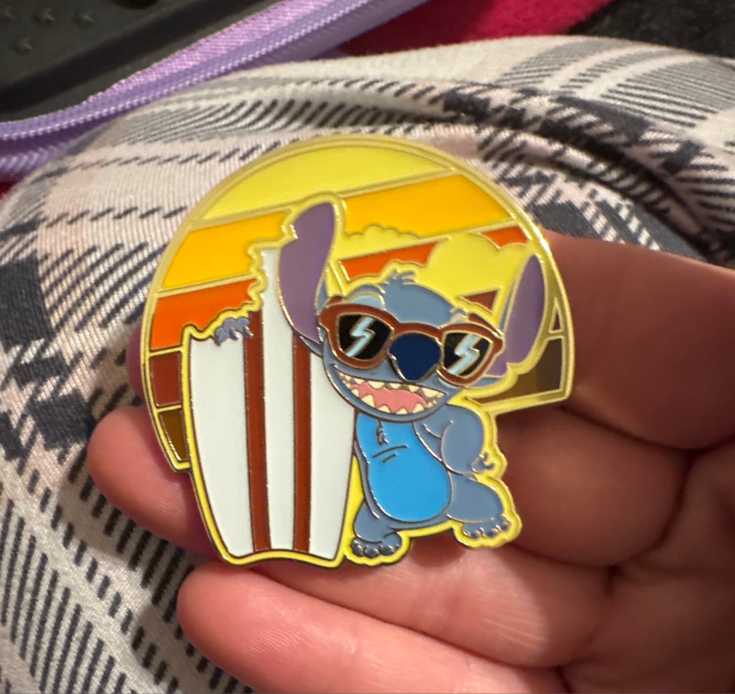 Loungefly - Stitch Wearing Sunglasses - Surfboard and Sunset front