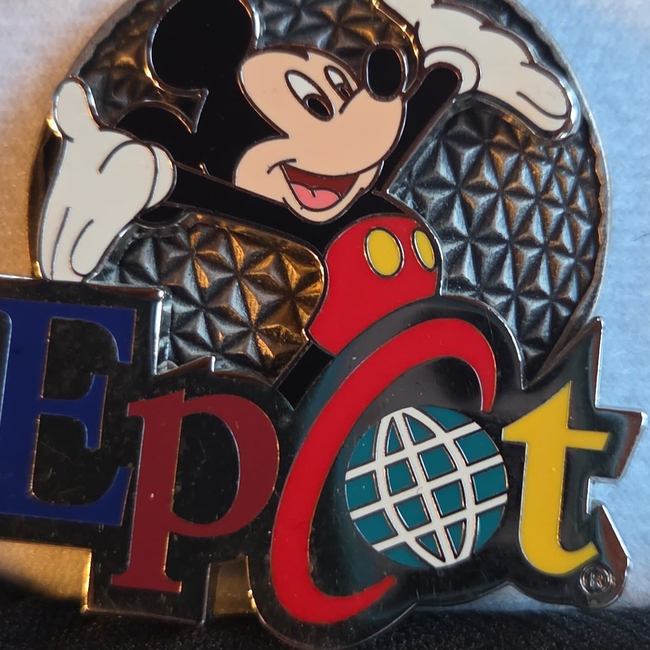 Epcot Logo with Mickey Mouse front