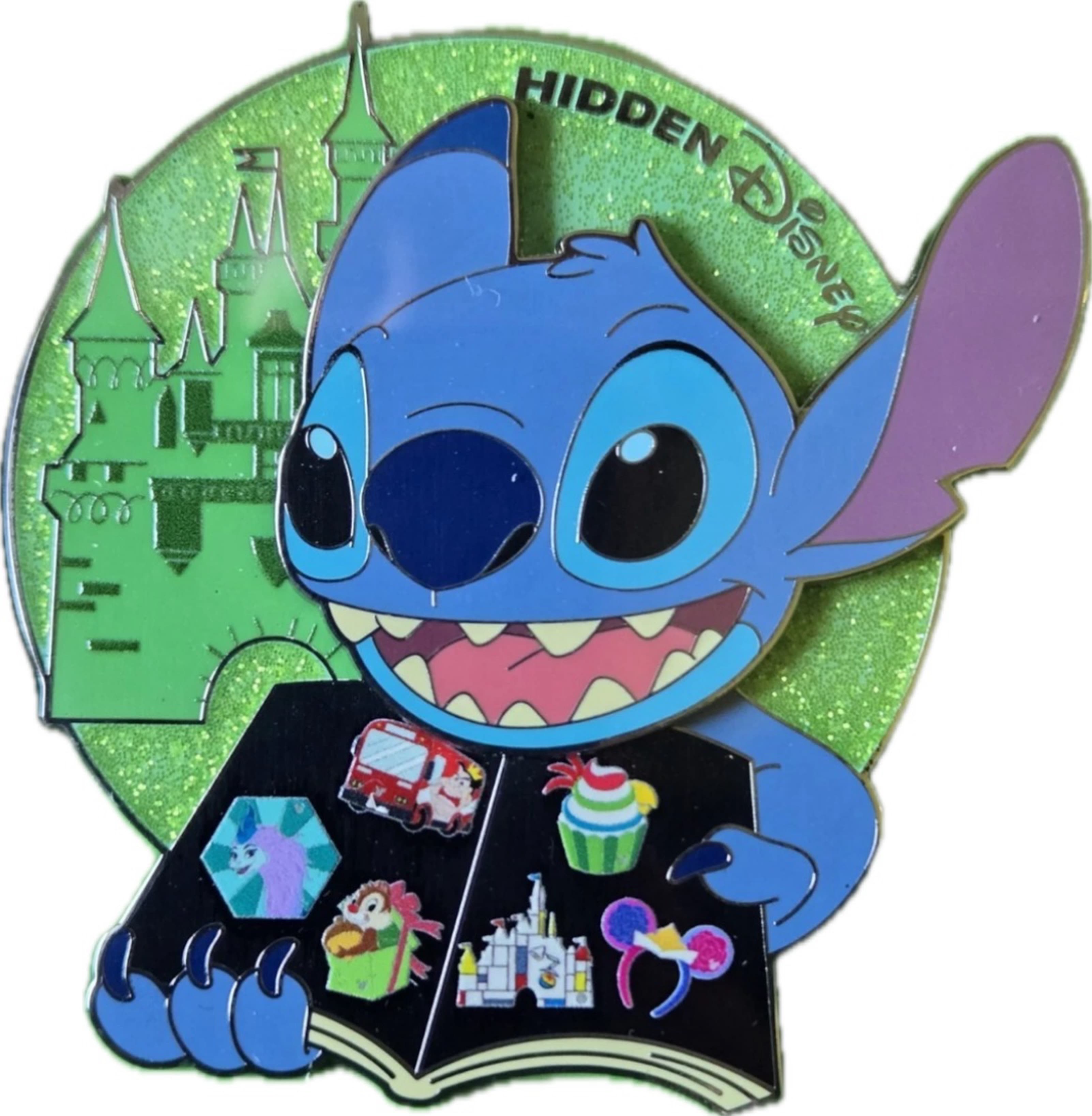 2026 DLR Pin Trading Stitch Hidden Disney Pin Mini Jumbo front