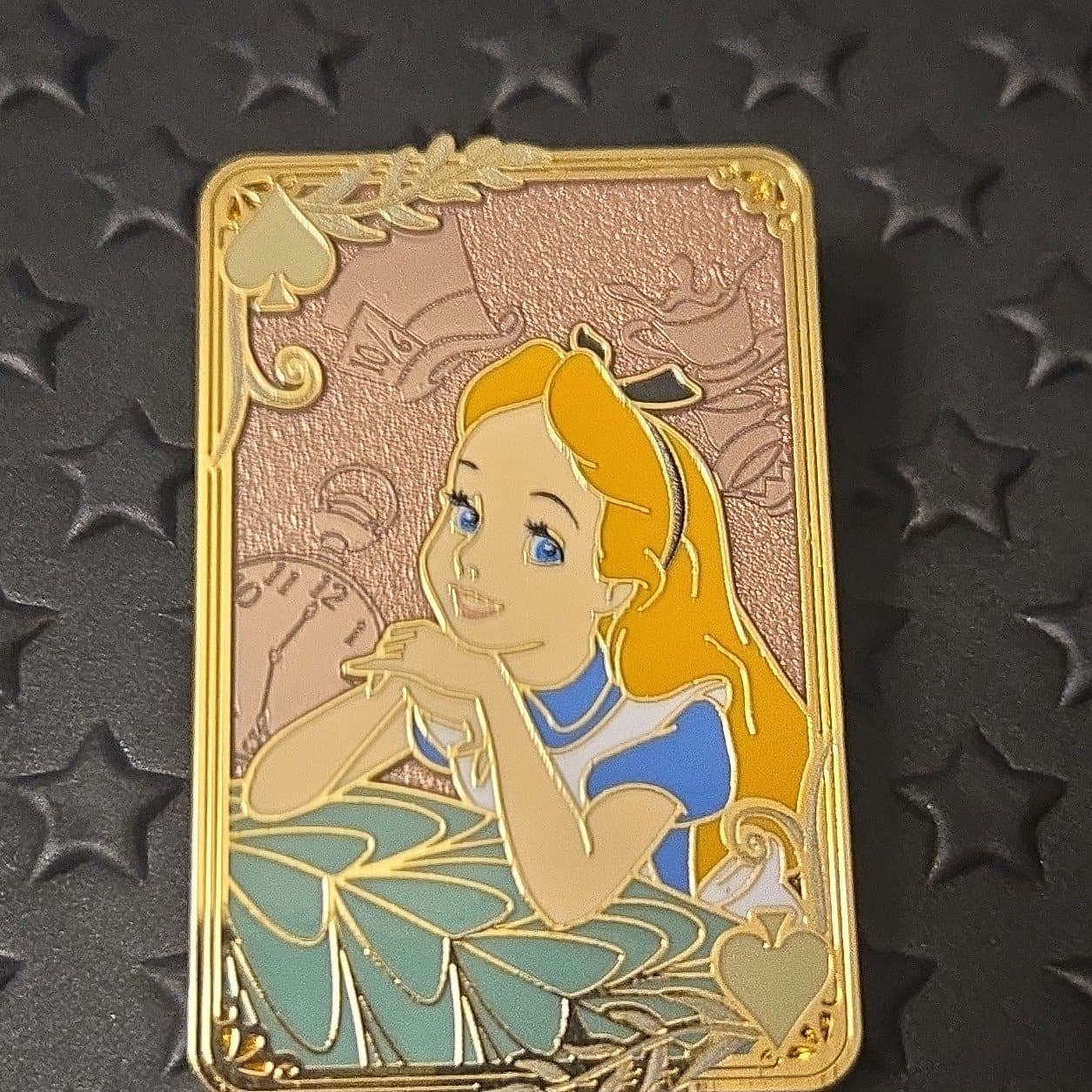 Loungefly Disney Alice in Wonderland Cards Hinge Blind Box Pin Set - Alice front