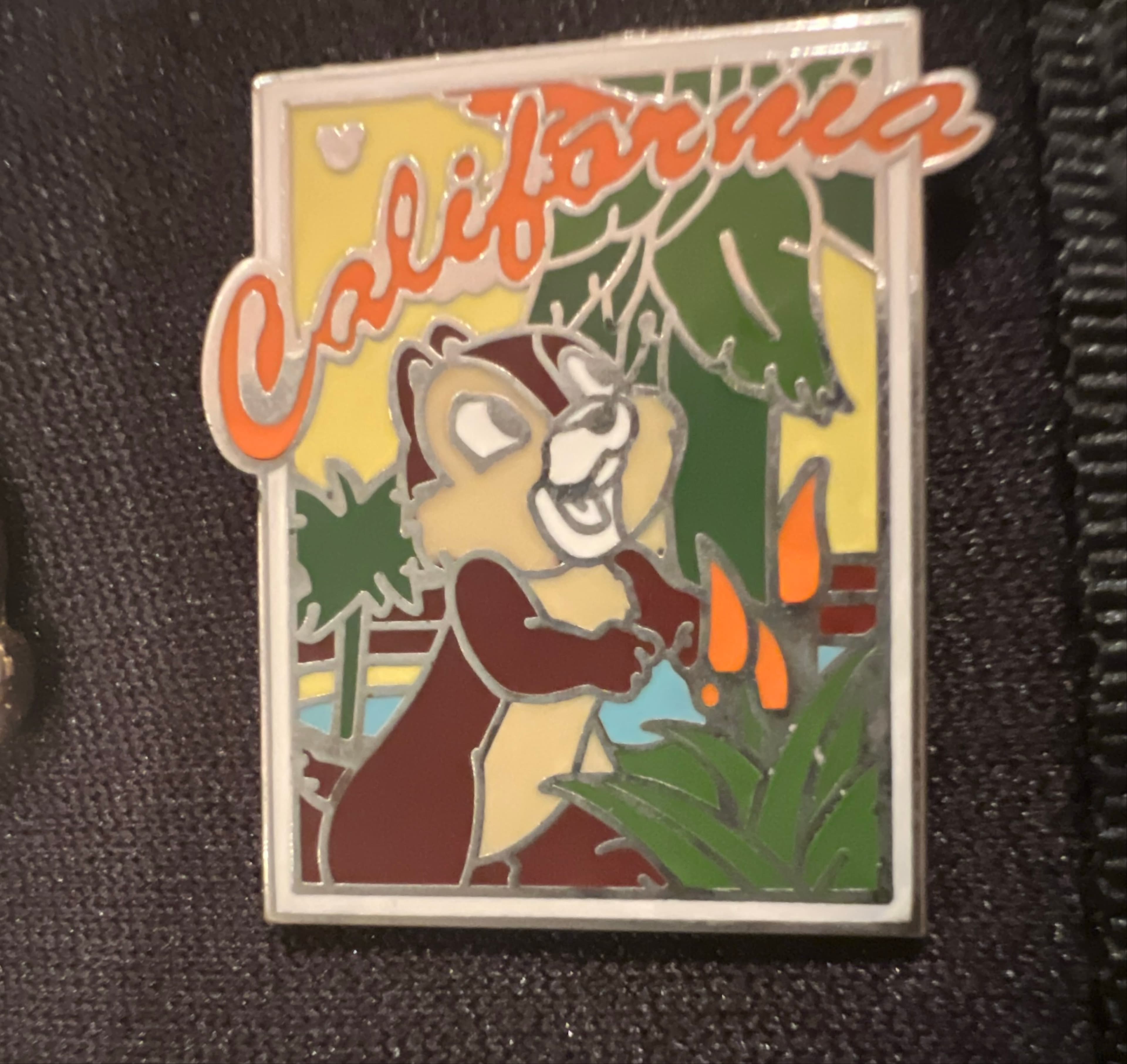 Chip California Postcard - 2008 Hidden Mickey front