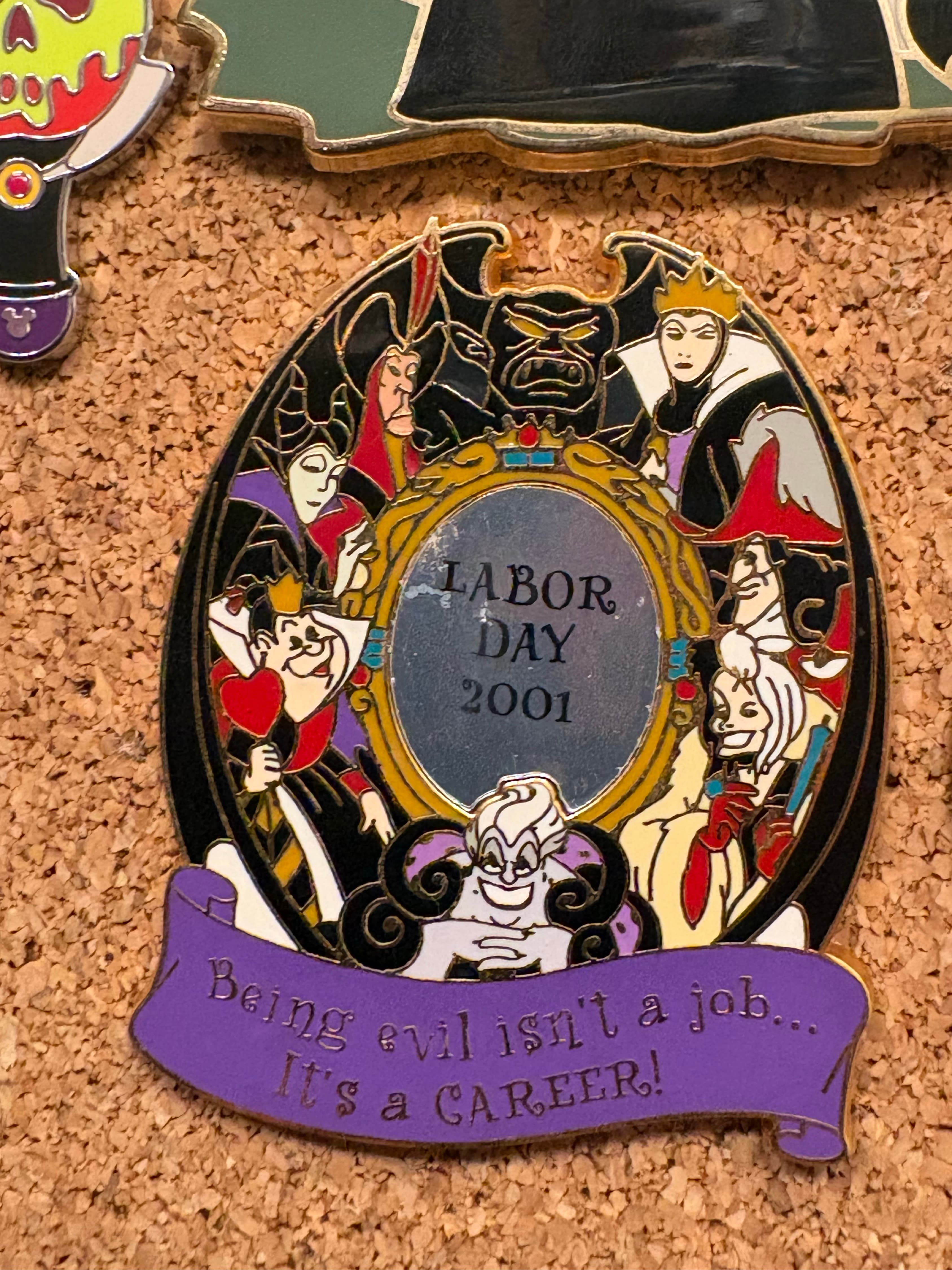 Disney Villains Labor Day 2001 - Being Evil Isn't a Job... It's a Career! front
