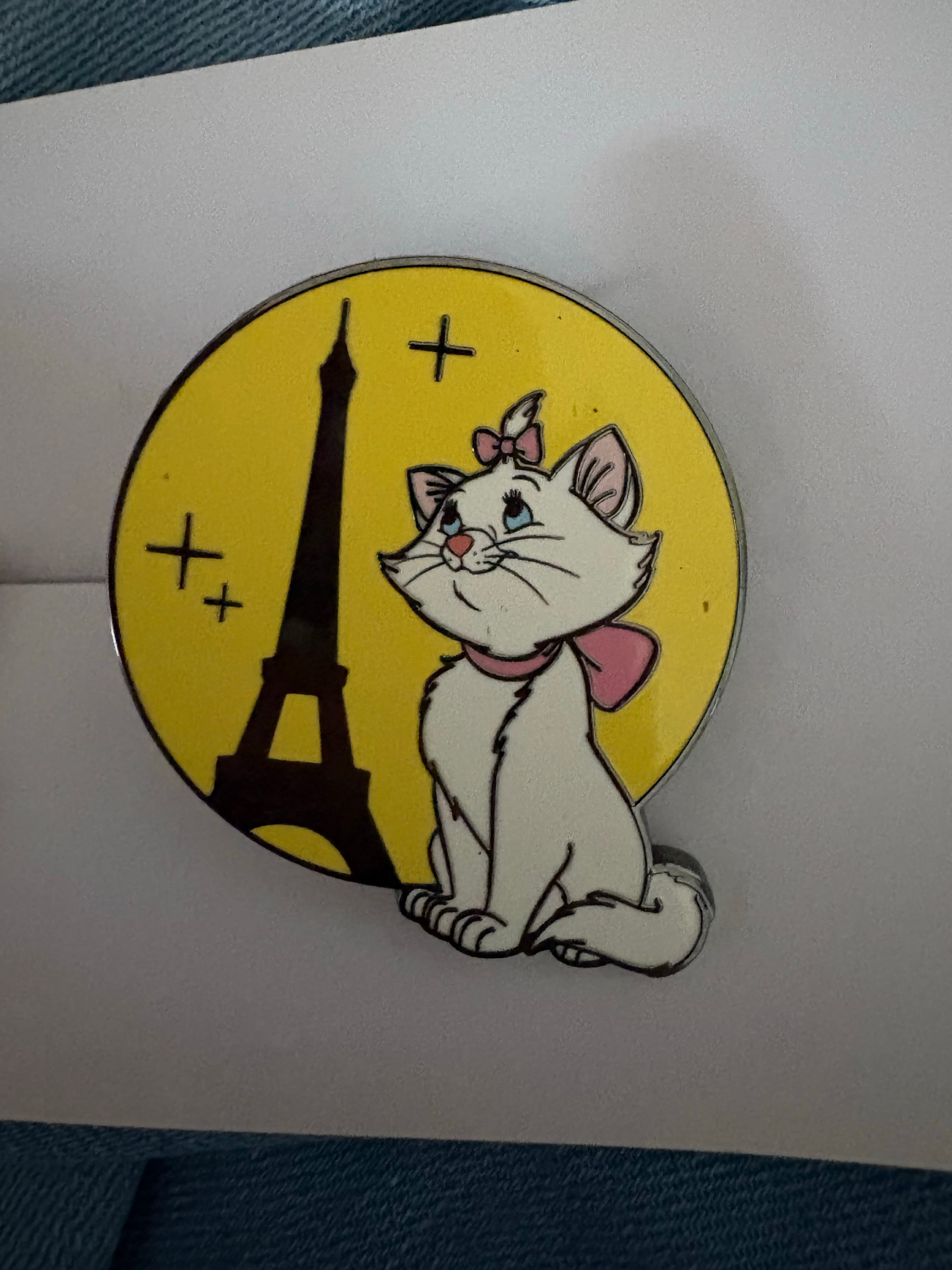 Marie looking at Eiffel Tower - The Aristocats front