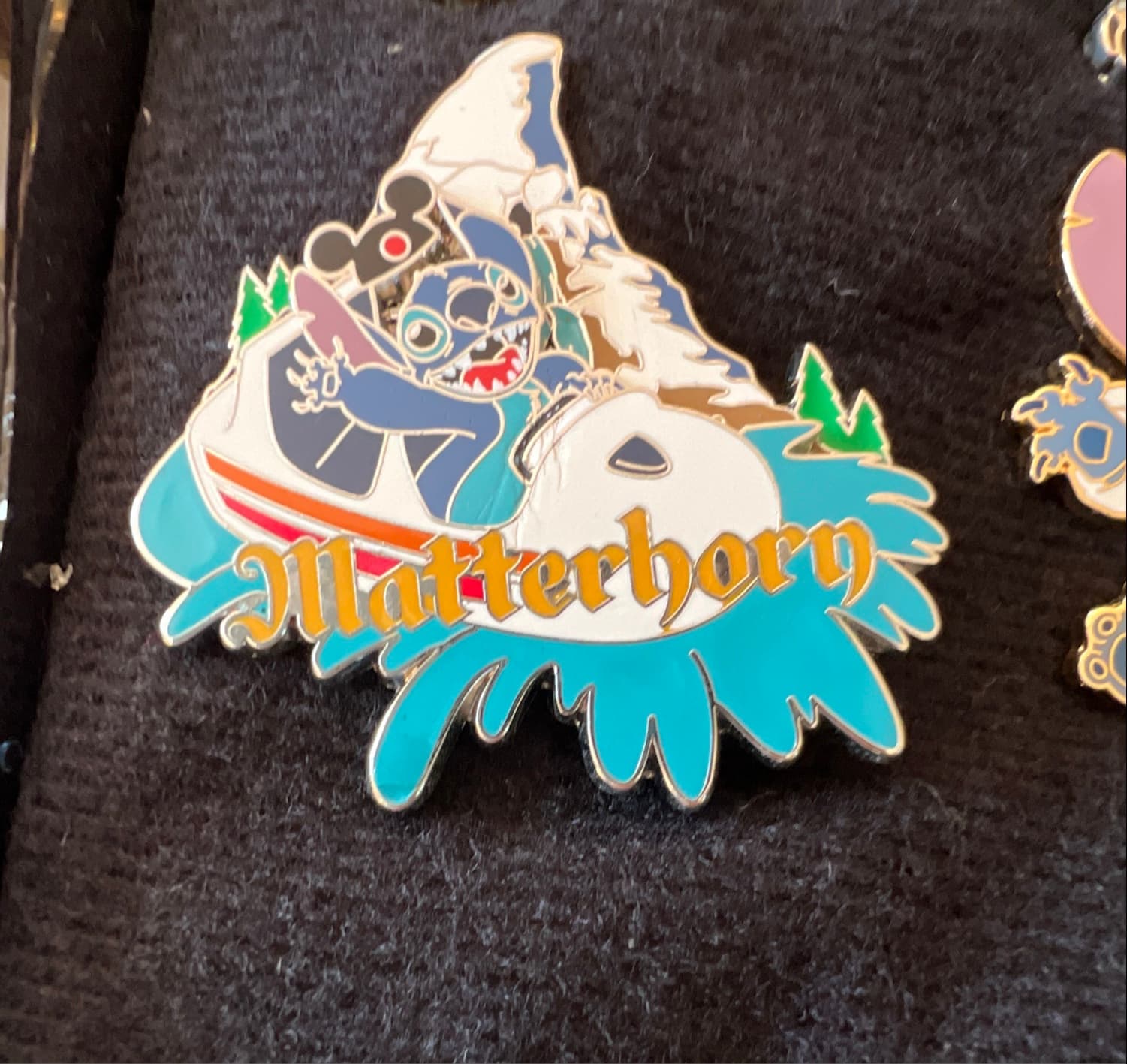 Stitch Riding the Matterhorn front