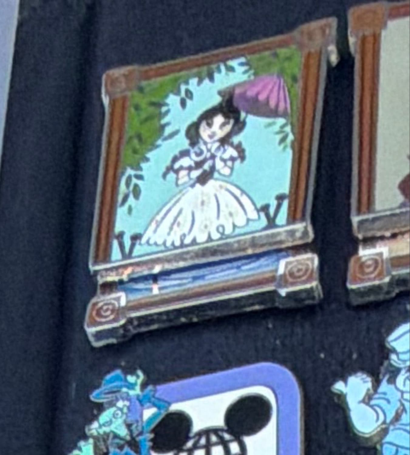 Haunted Mansion Stretching Room Portrait - Tightrope Girl (Sally Slater) Slider Pin front