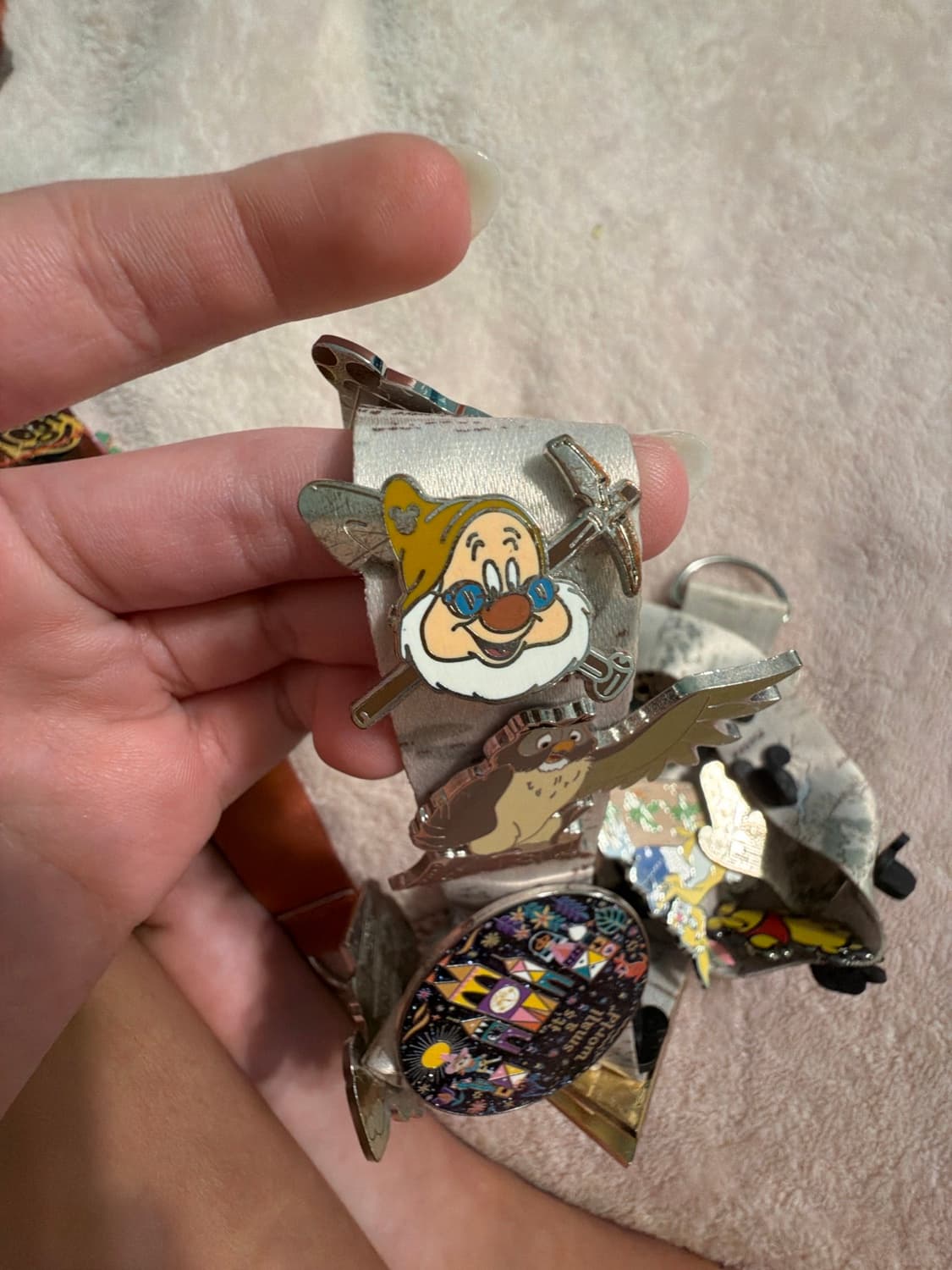 Dopey with Pickaxe and Shovel - 2014 Hidden Mickey front