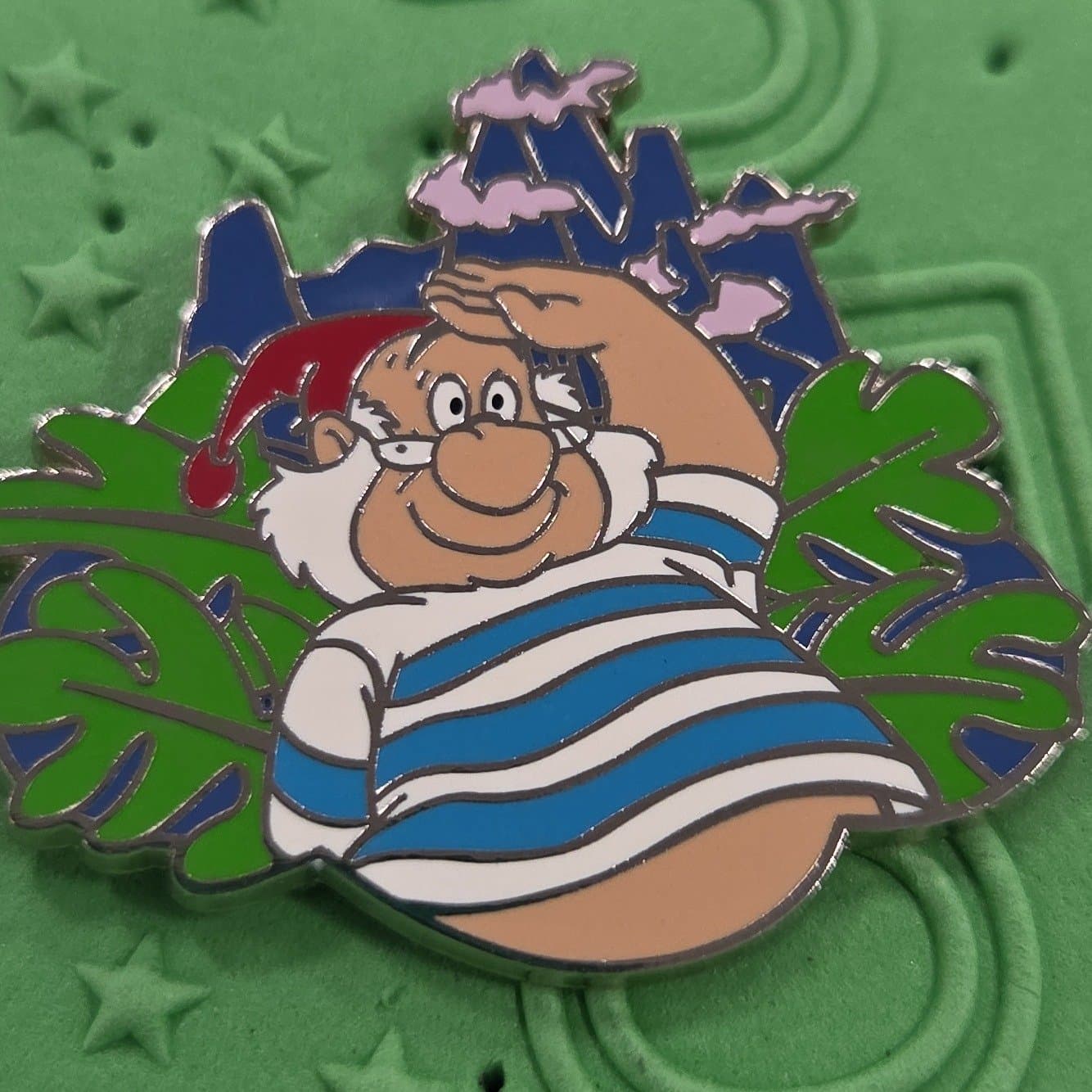 Mr. Smee Saluting - Peter Pan Pin Trading Starter Set front