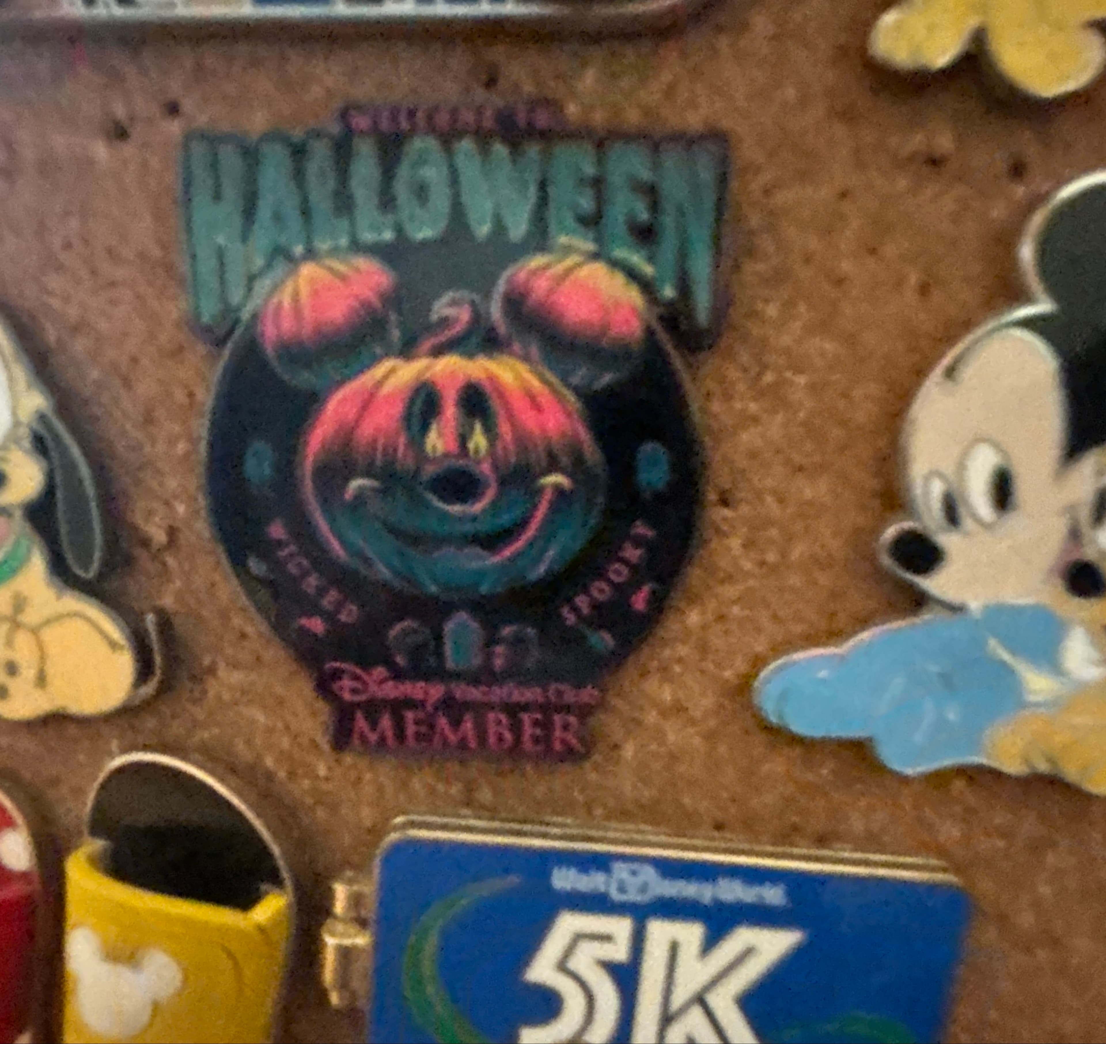 Mickey Pumpkin Welcome to Halloween Wicked Spooky Disney Vacation Club Member Pin front
