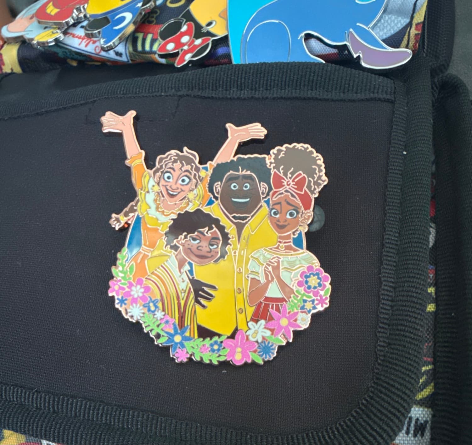 Encanto - Pepa, Felix, Dolores & Camilo Madrigal Family Booster Pin front