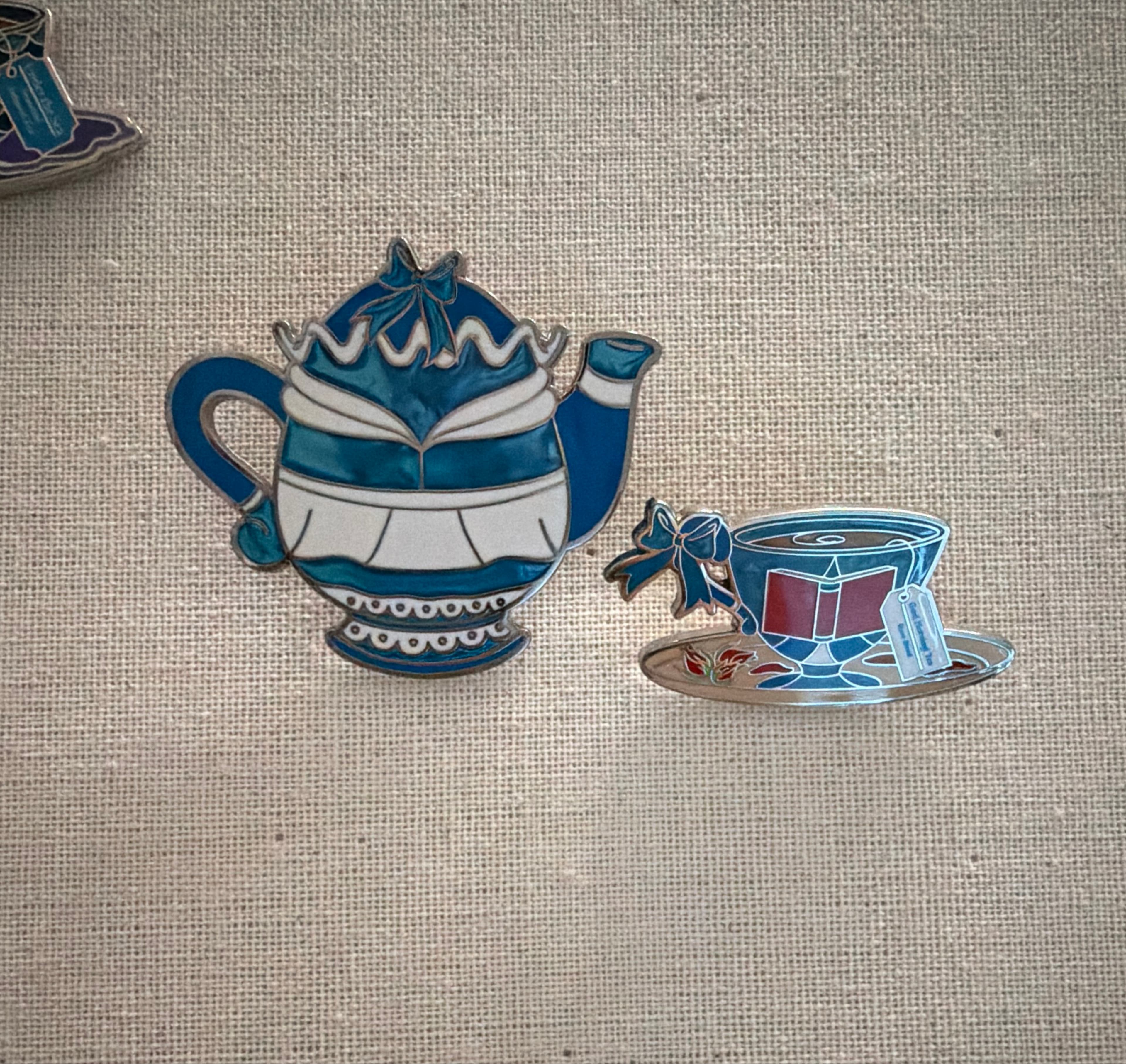 Belle- Princess Tea Party Teapot and Teacup Pin Set front