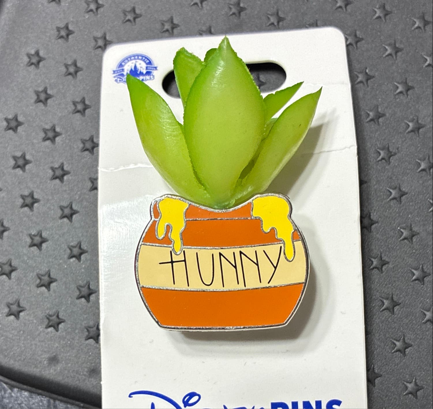 Winnie the Pooh - Hunny Pot Succulent Plant Pin front
