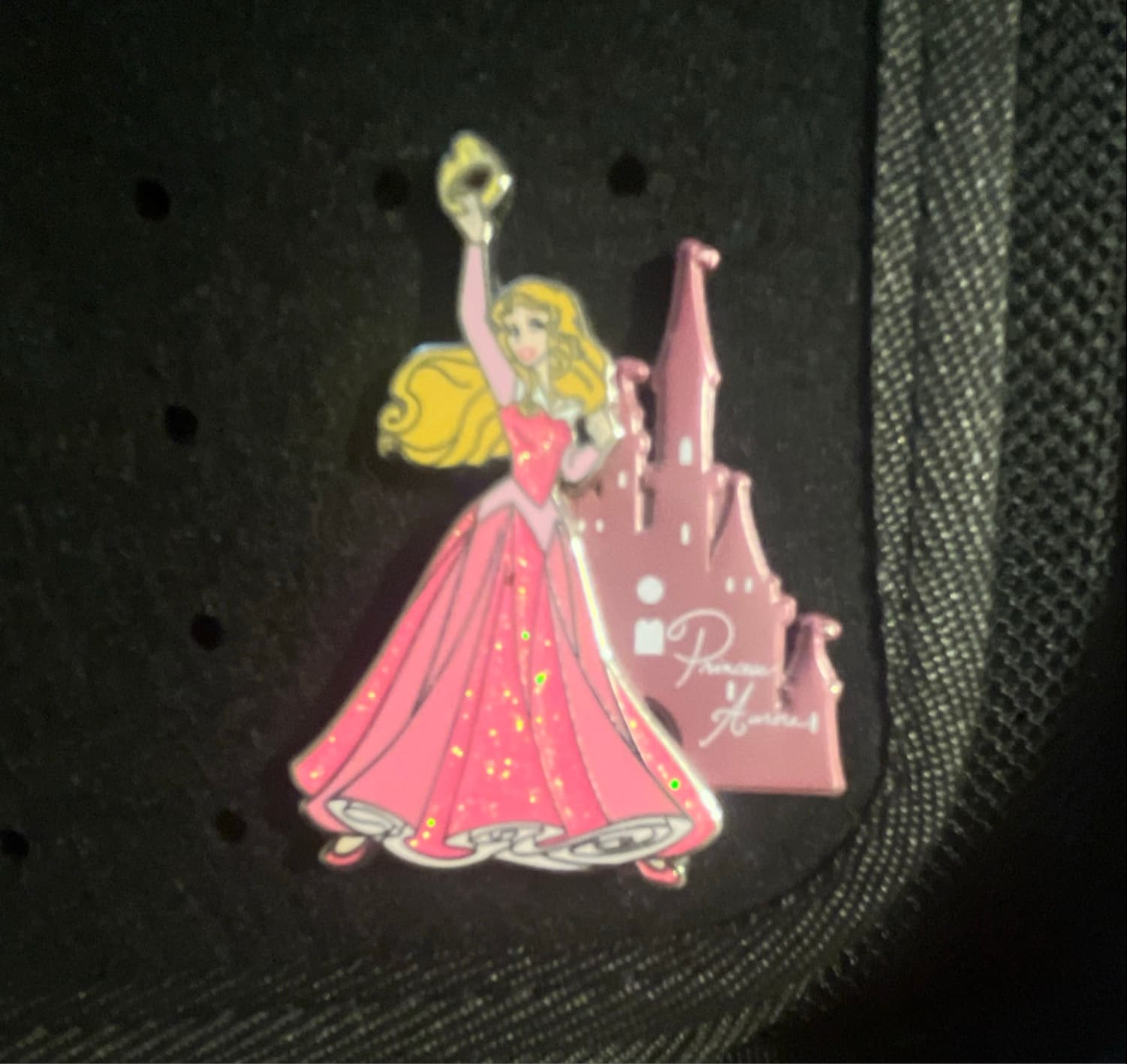 Disney Parks Princess Sleeping Beauty Aurora with Castle Pin front