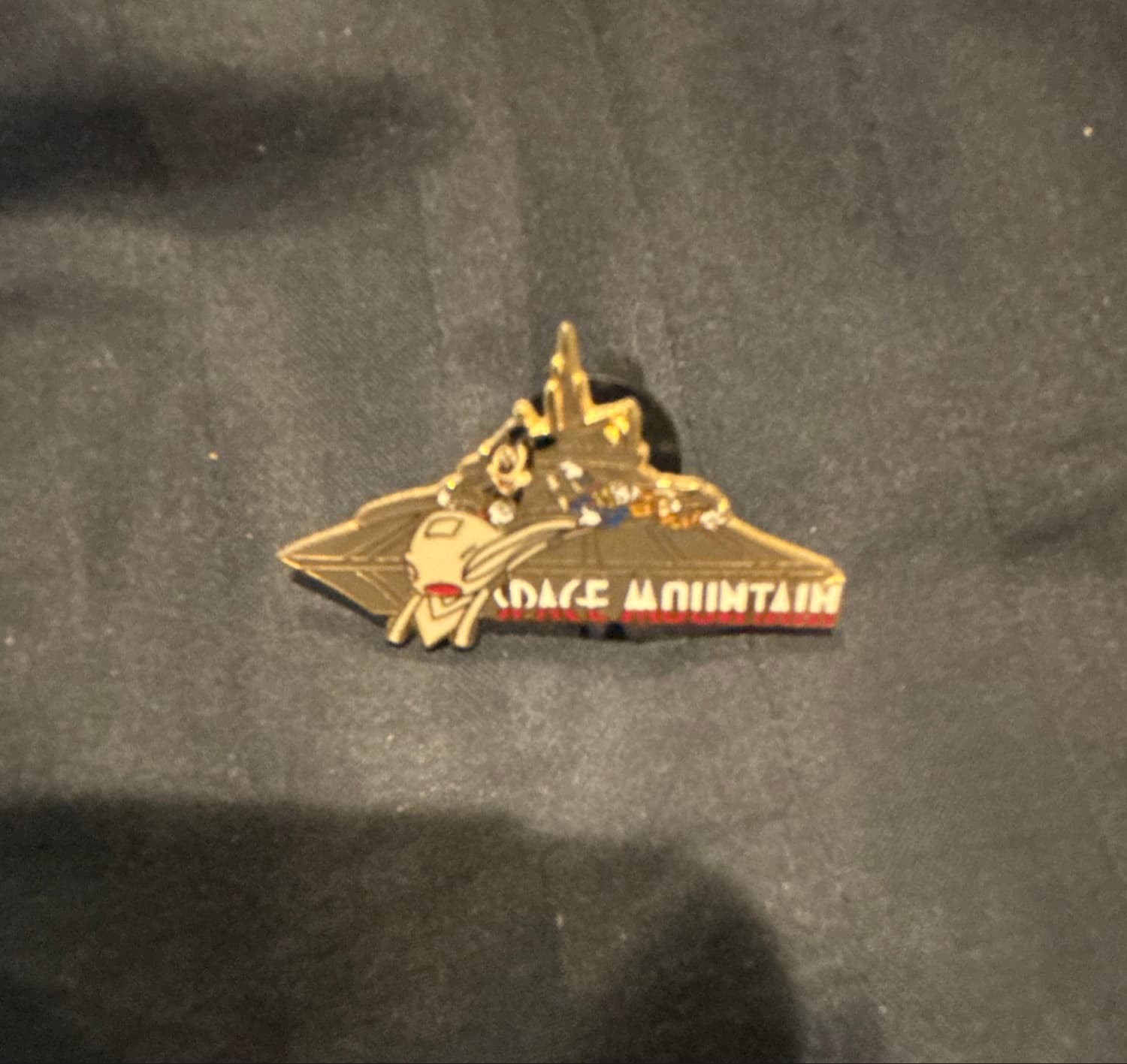 Space Mountain Mickey Mouse, Pluto, and Donald Duck Pin front