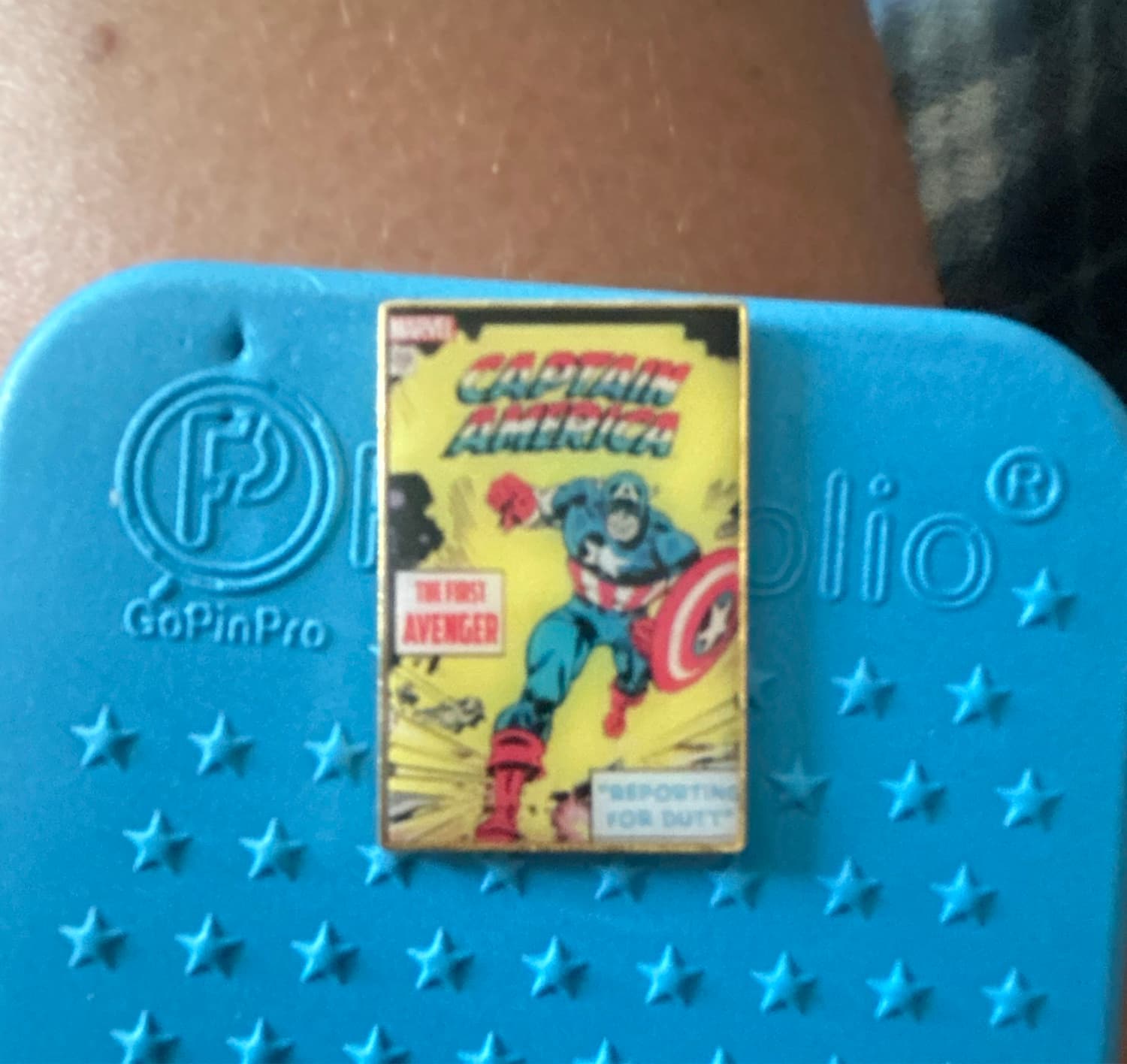 Shanghai Marvel Comic Captain America The First Avenger Pin front
