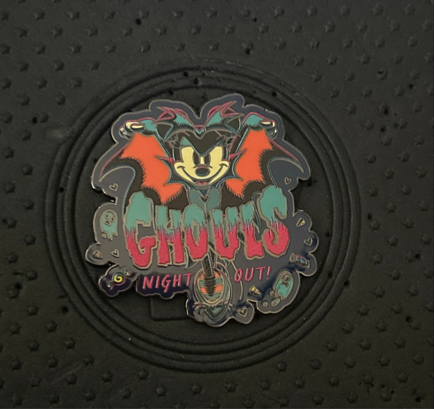 Minnie Mouse as a Vampire Ghouls Night Out 2023 Halloween Pin front