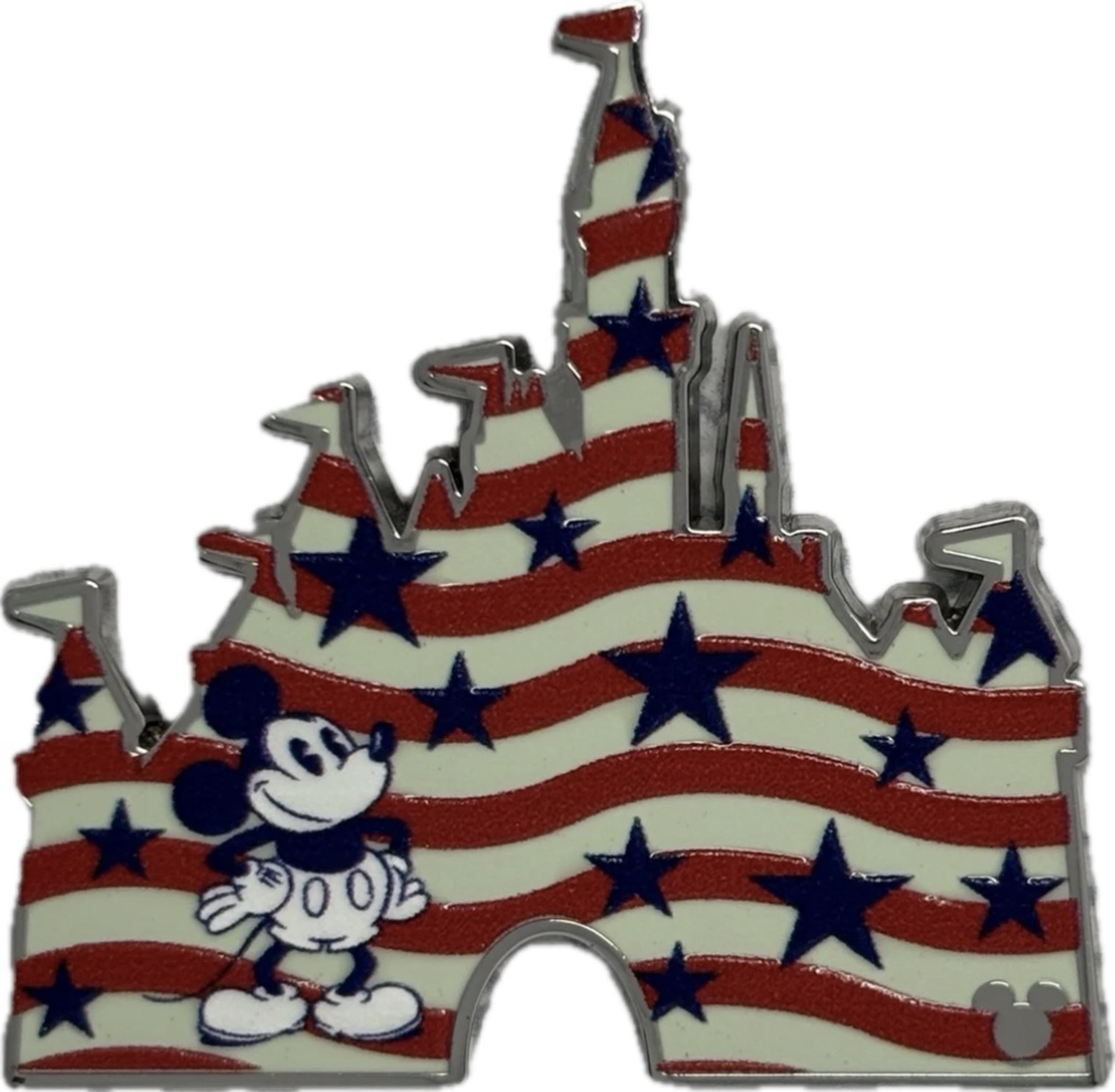 Mickey Mouse Americana Stars and Stripes Sleeping Beauty Castle front