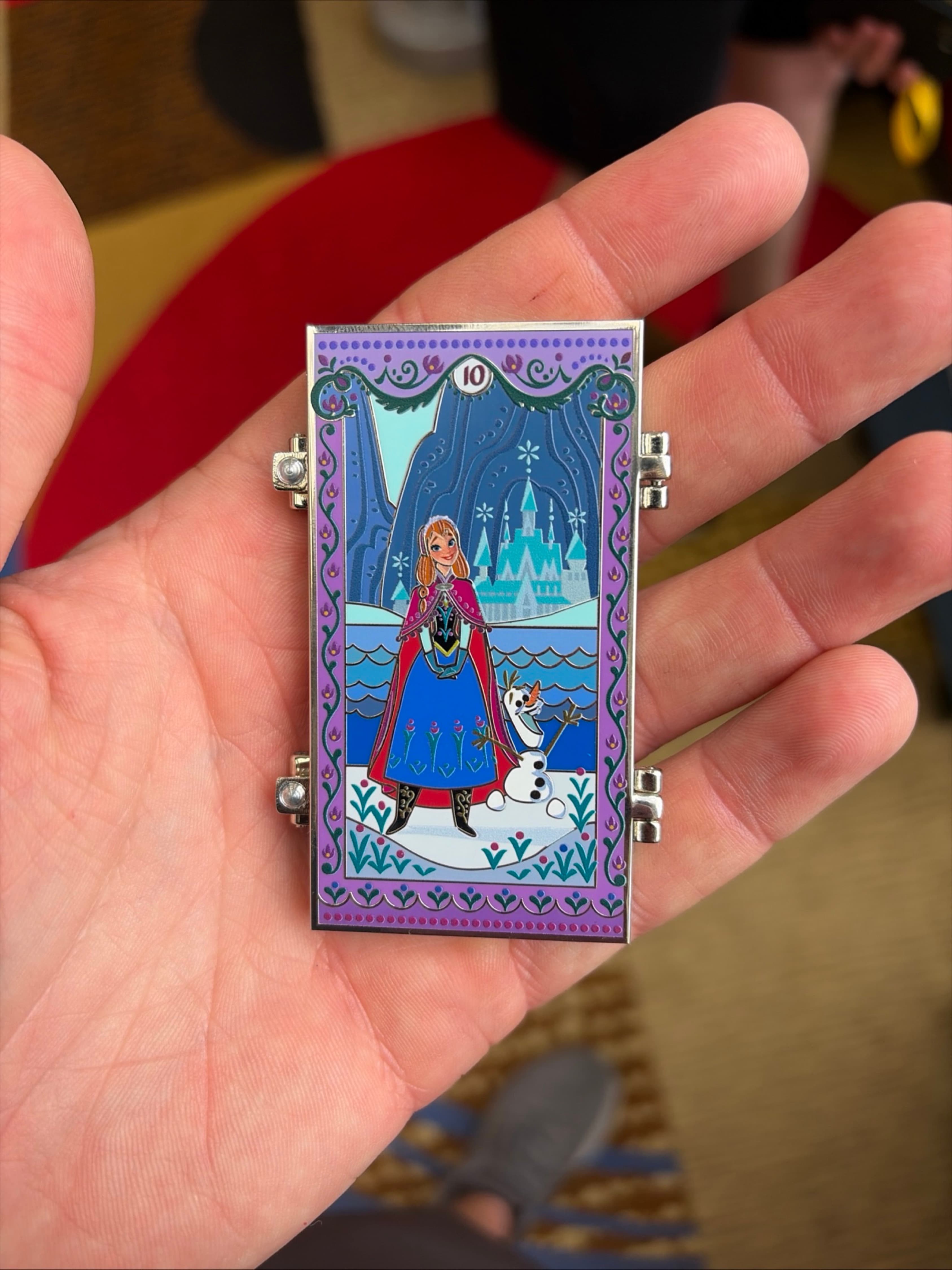 Frozen 10th Anniversary Hinged Jumbo Pin front