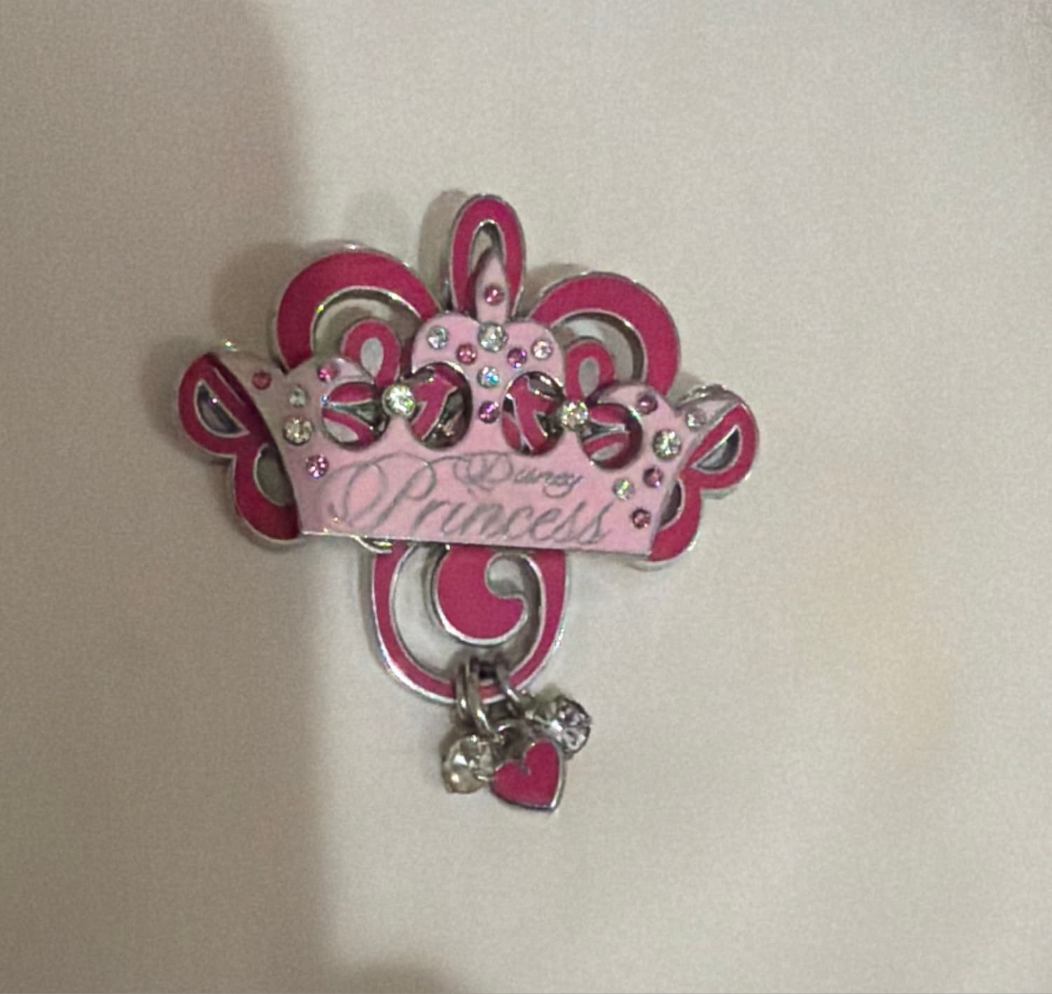Disney Princess Crown with Charm Dangles front