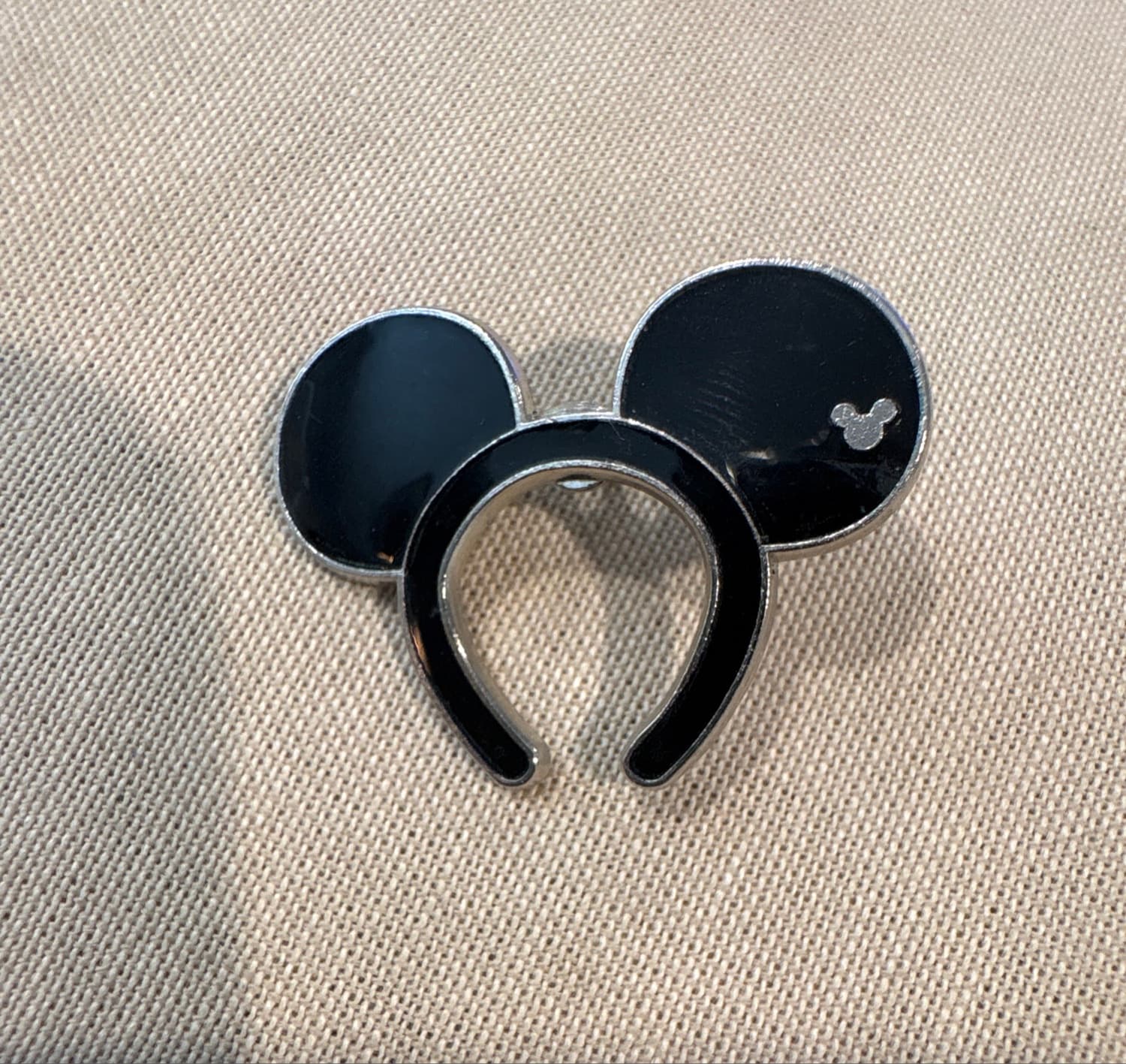 Mickey Mouse Ear Hat Icon - Black front