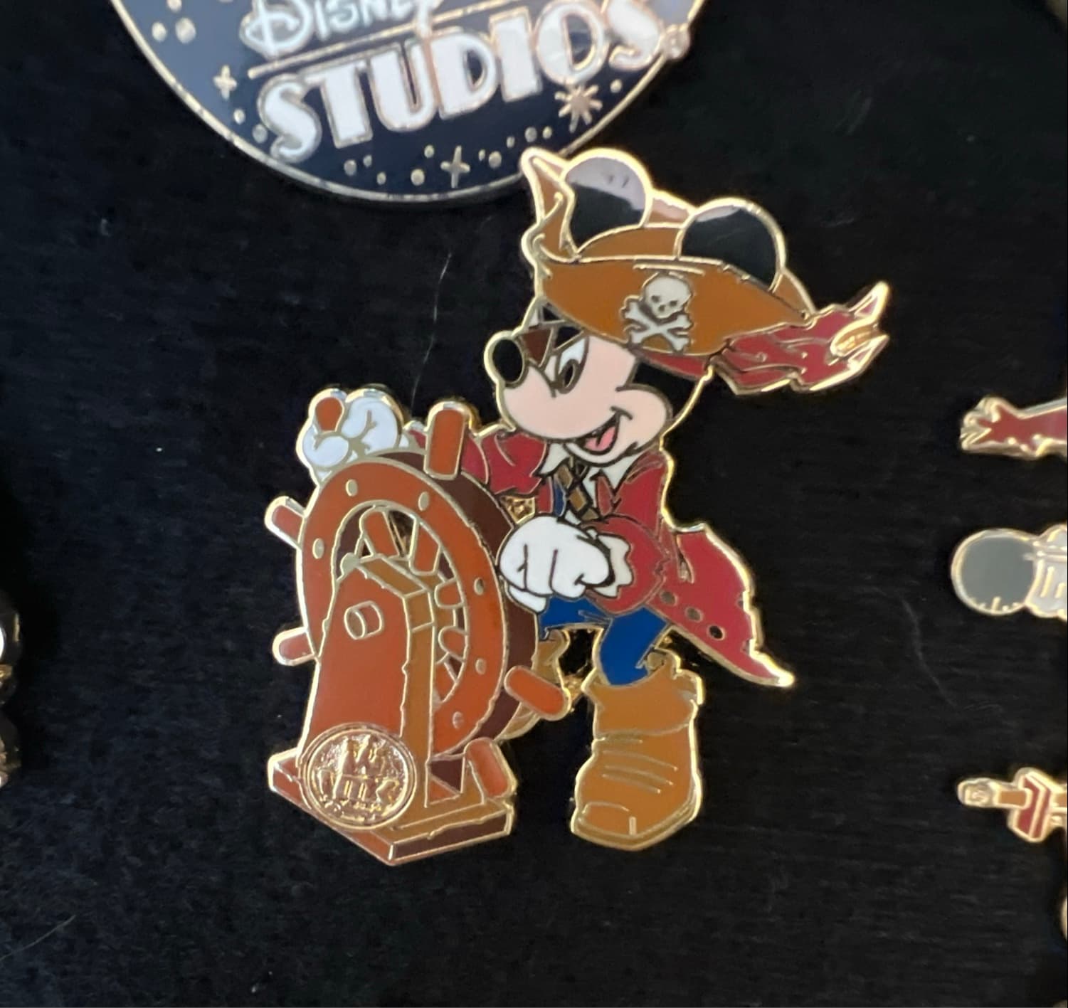 Captain Mickey - Virtual Magic Kingdom Pin Card Collection front