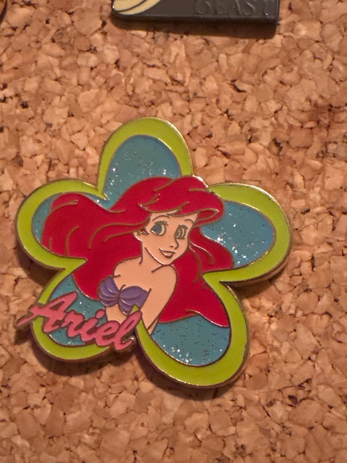 Ariel ONLY - Disney Princess Flowers and Name Booster Set front
