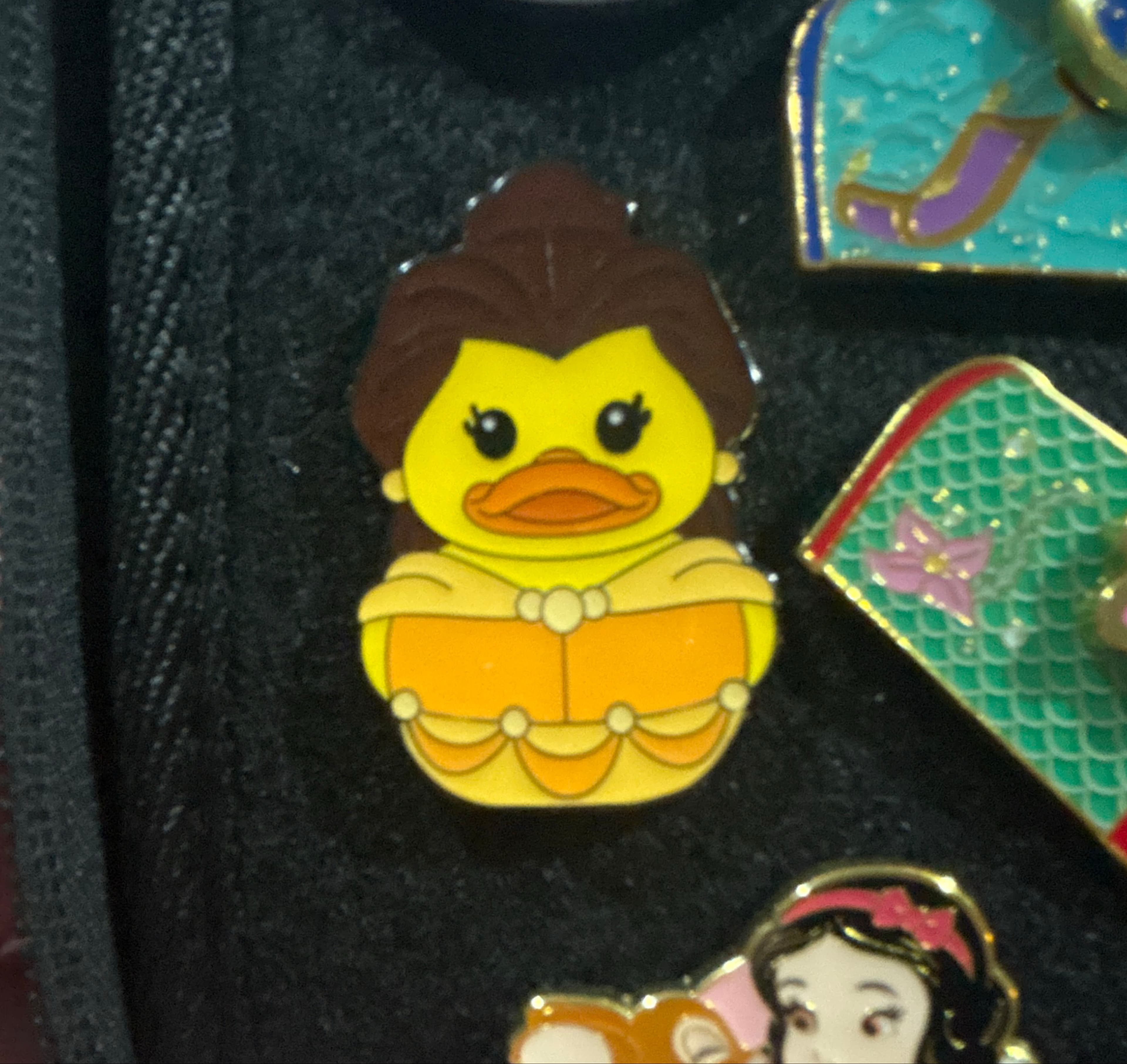 Loungefly Disney Princess Ducks - Belle Pin front