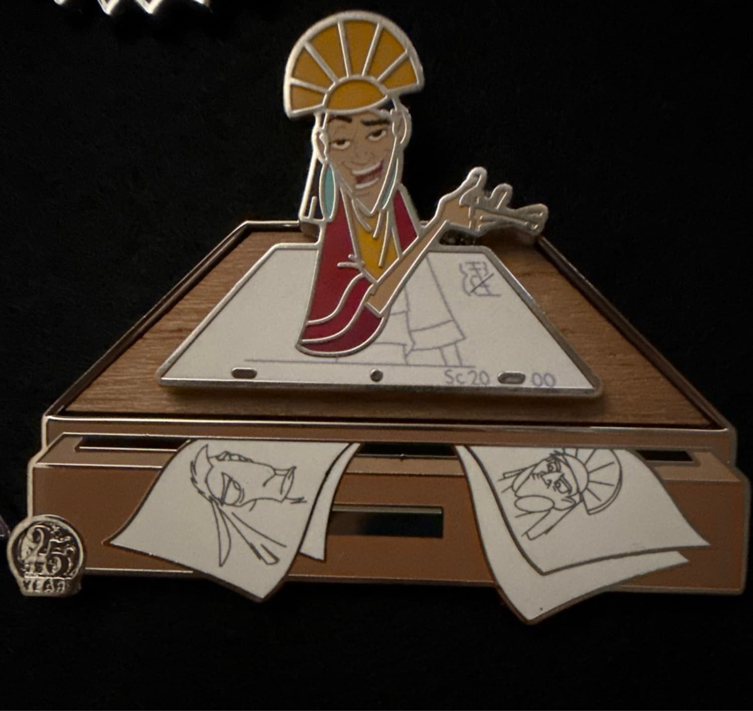 Kuzco Pin – The Emperor's New Groove – Disney Artist Collection by Jason Peltz – Limited Edition front