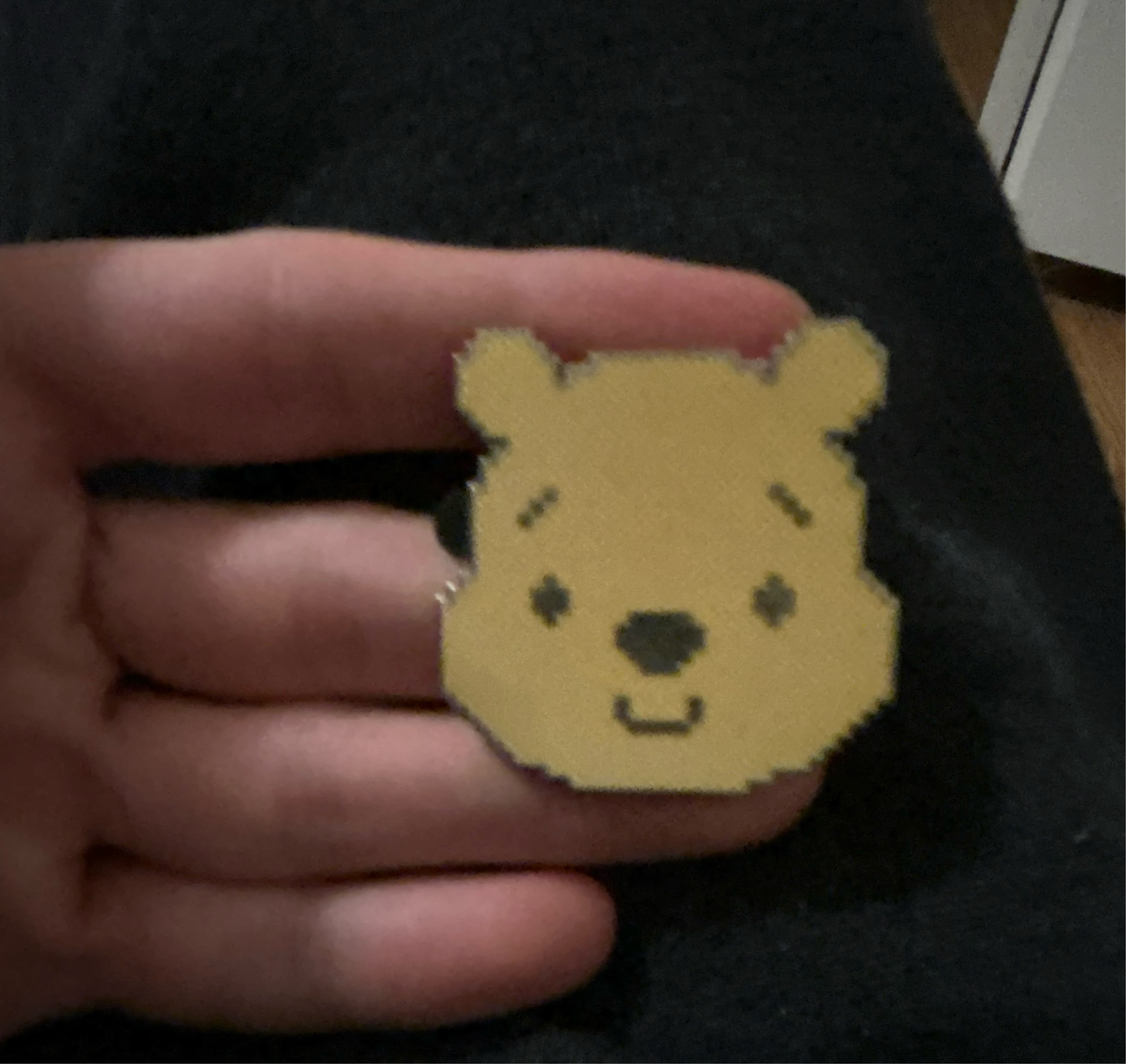 Winnie the Pooh Pixelated Character - 2019 Hidden Mickey front