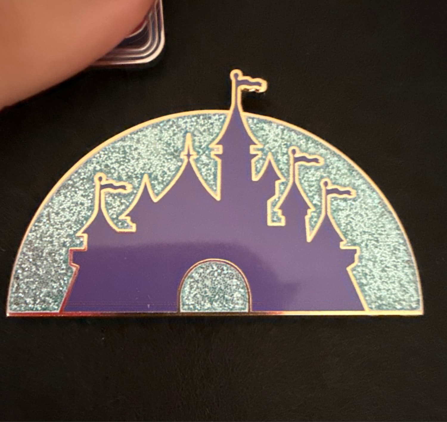 Sleeping Beauty Castle Pin front