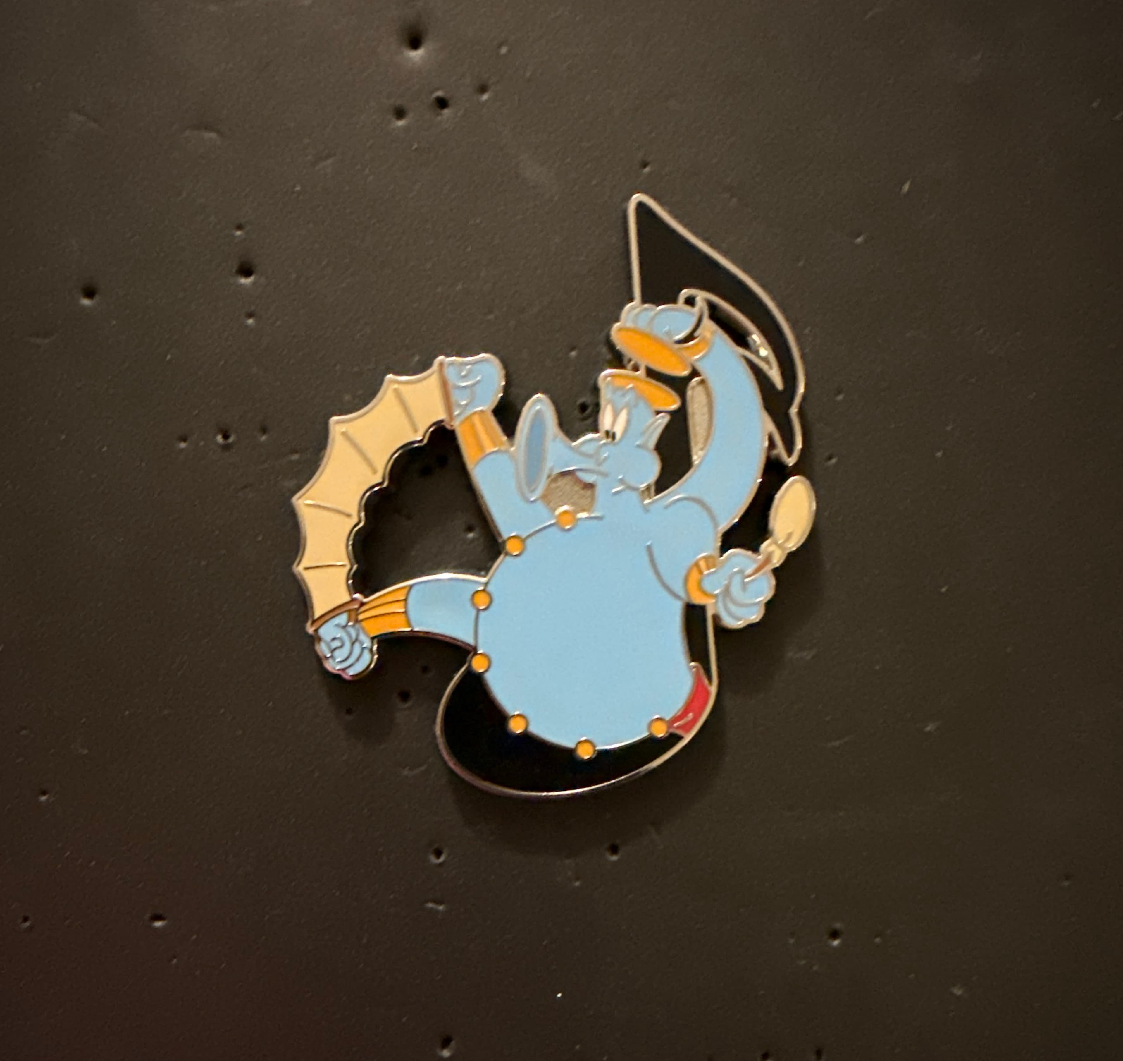 Genie (One Man Band) - Aladdin - Music Notes Mystery Pin front