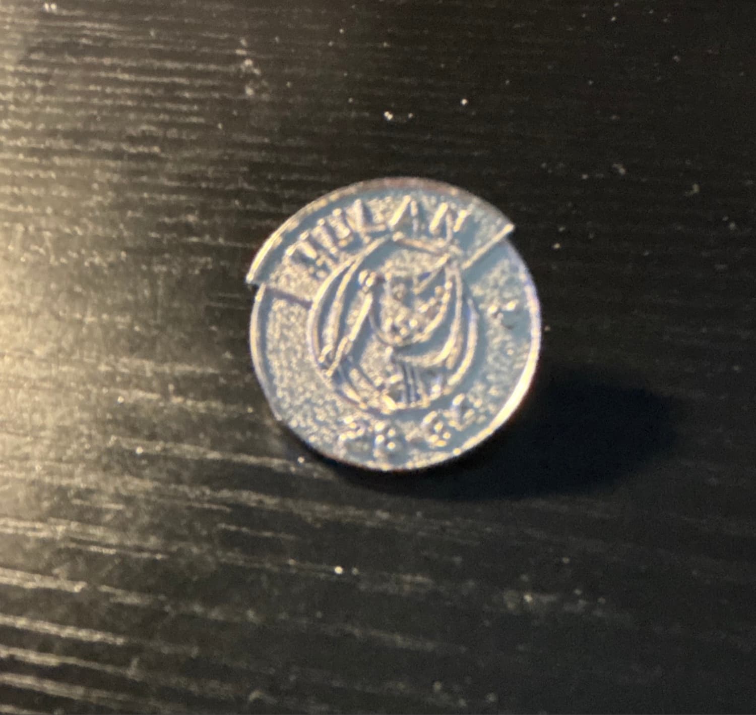 Mulan Hidden Mickey Chaser Pin - Parking Sign 28-34 front