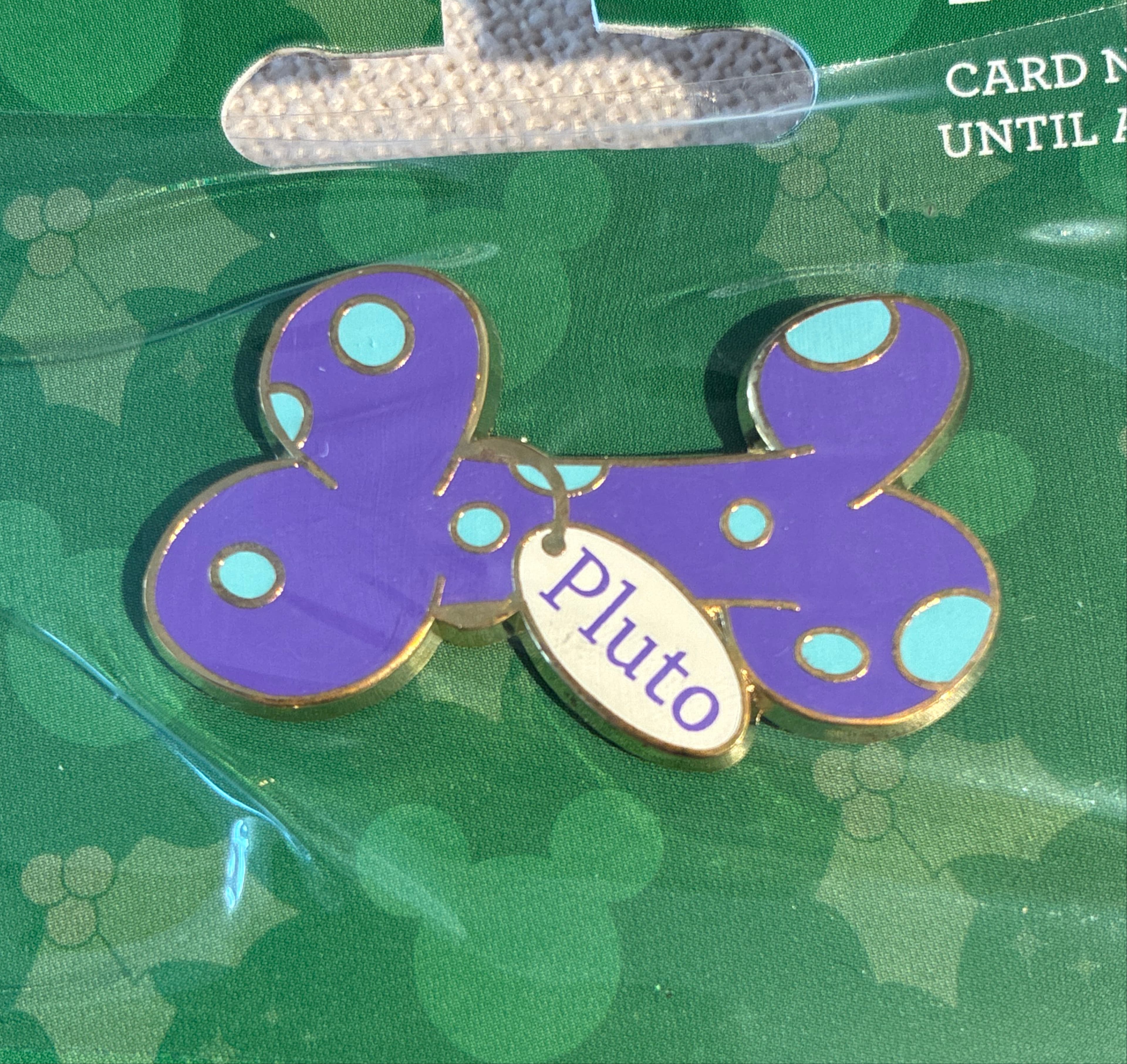 Pluto Bone with Tag - Hidden Mickey front
